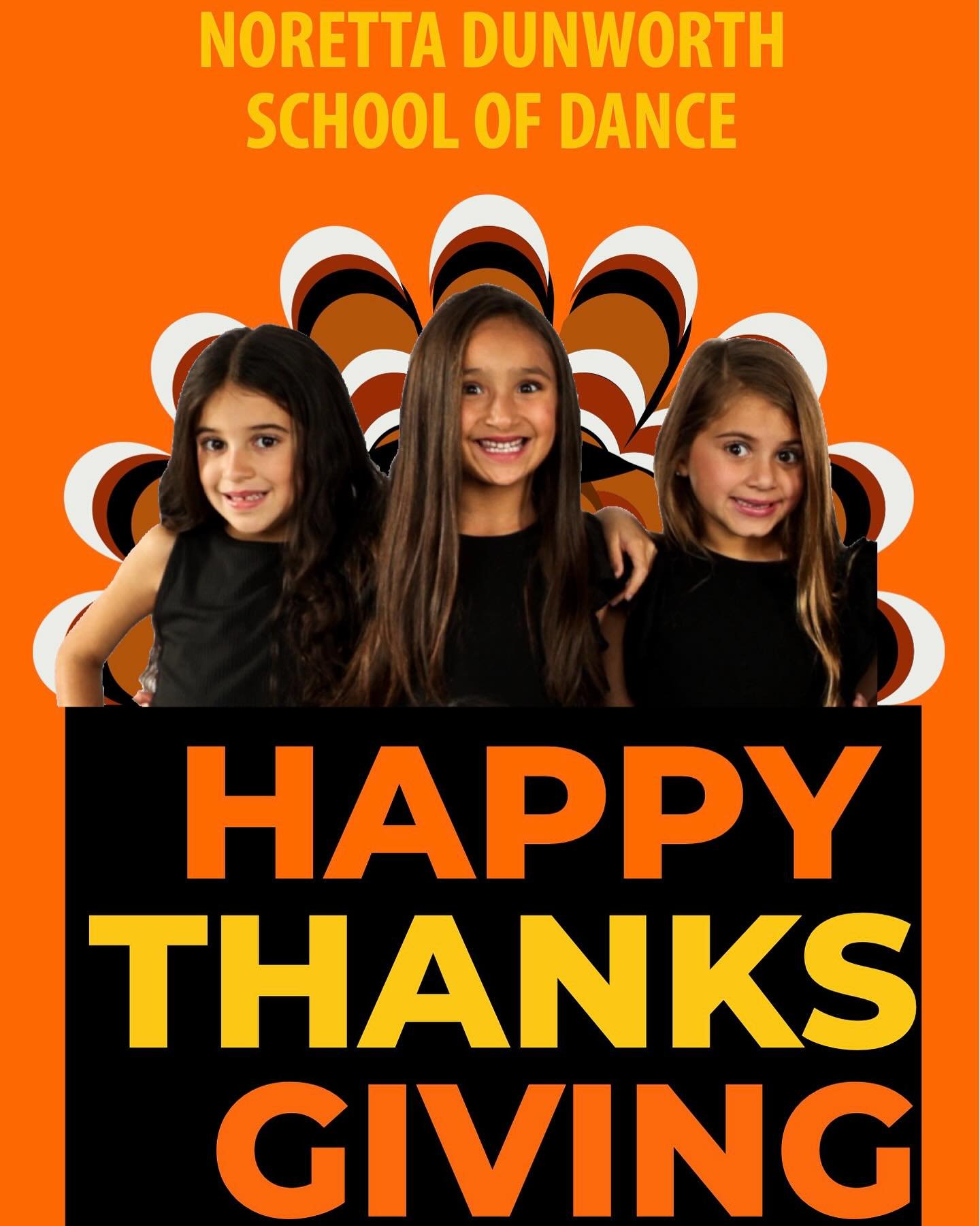 Happy Thanksgiving from NDSD! We are thankful for all our AMAZING dancers and families! We couldn’t do it without you!ππ¦