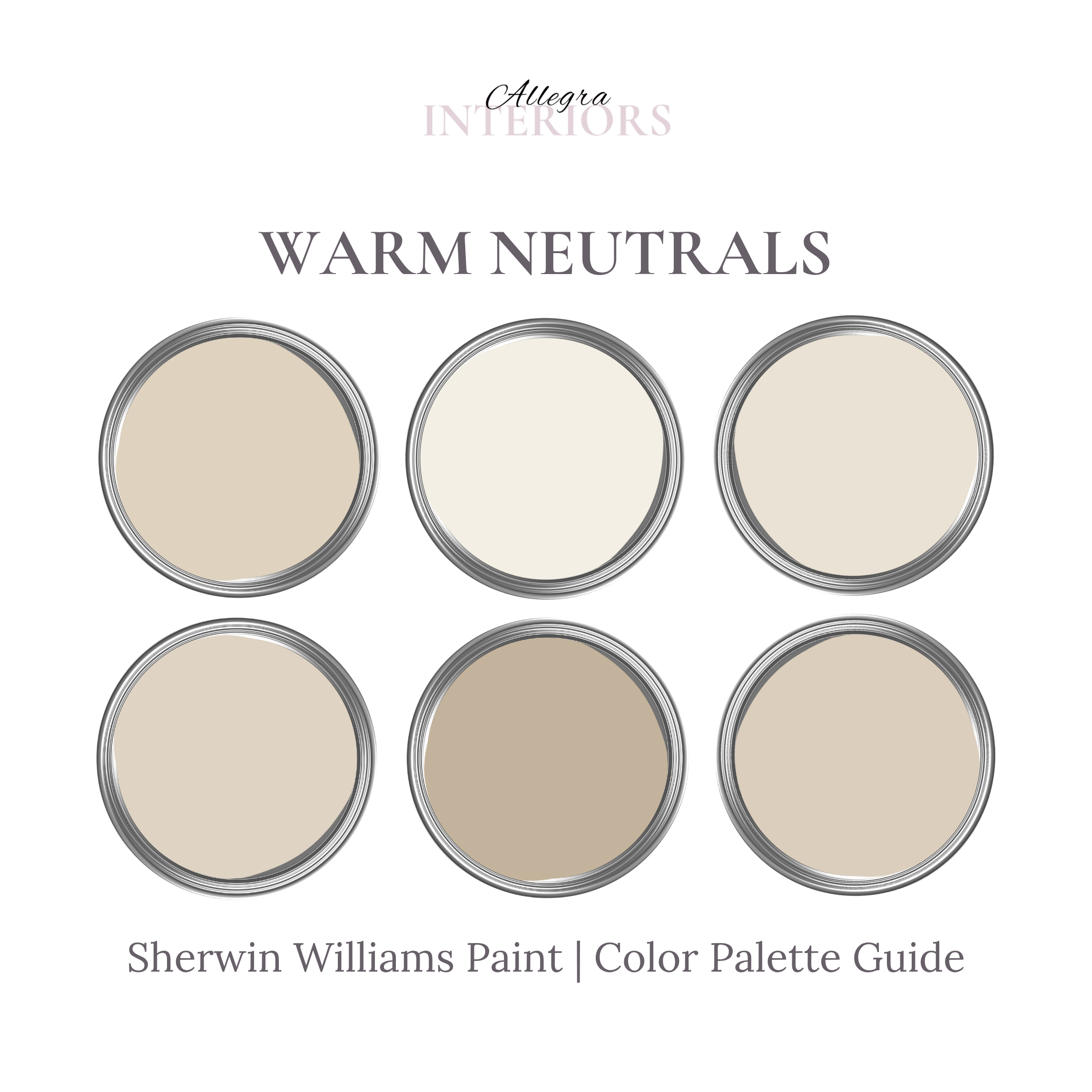 Warm Neutral | Paint Palette | Sherwin Williams