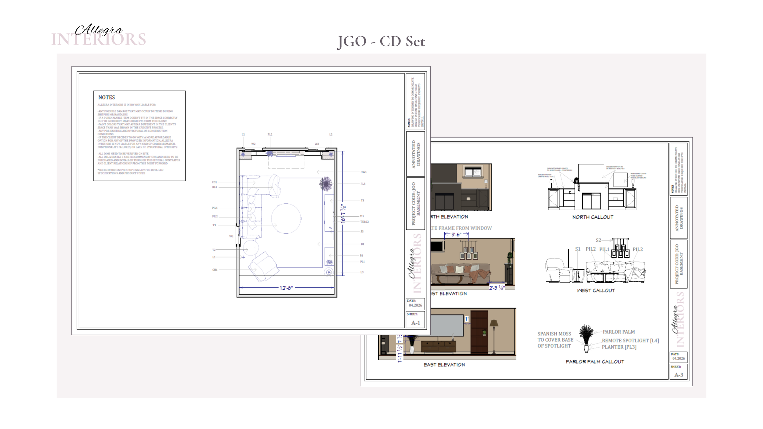 Client Profile: Newlyweds remodel basement living room. [SAMPLE - FINAL DELIVERABLES]