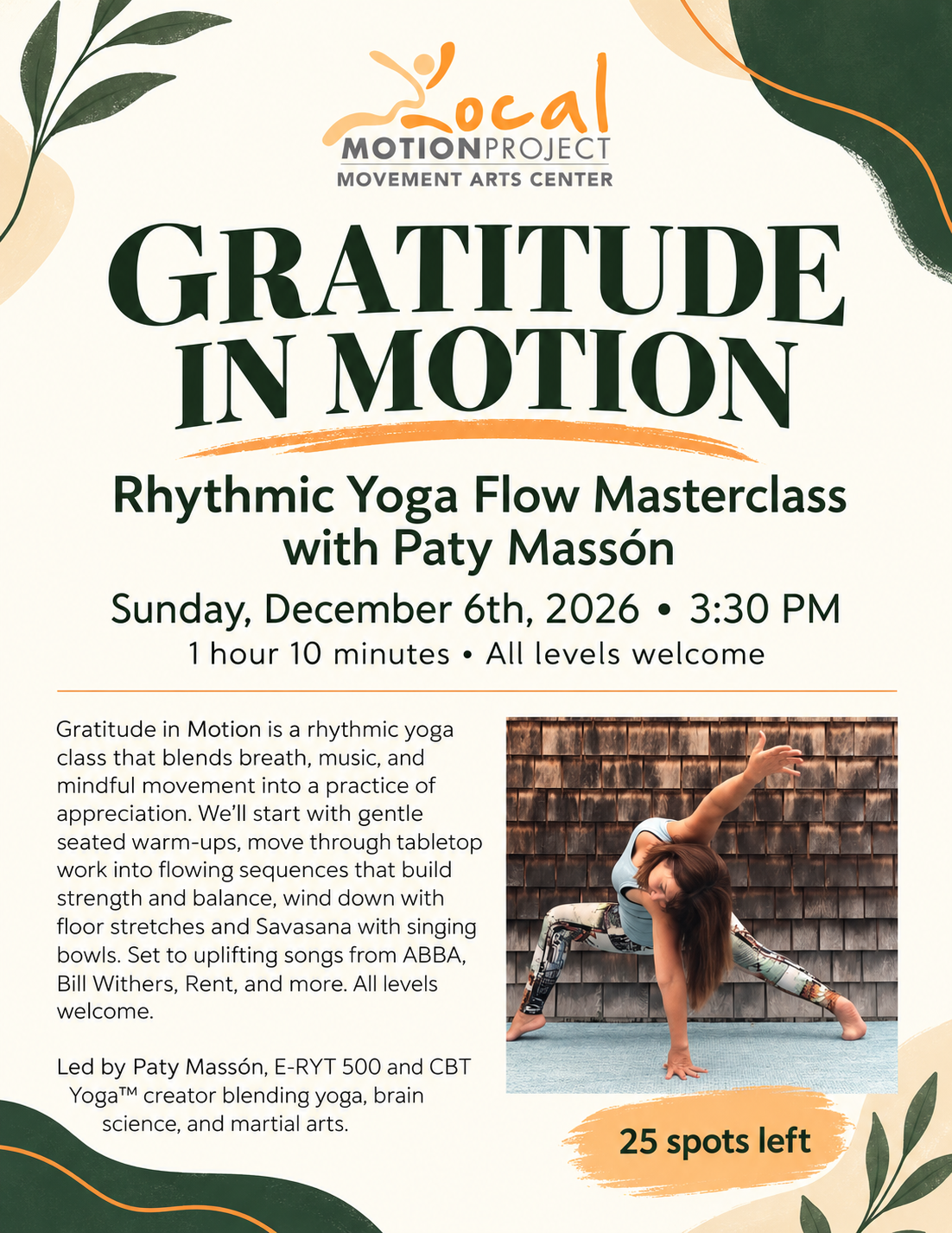 Gratitude in Motion - Rhythmic Yoga Flow Masterclass