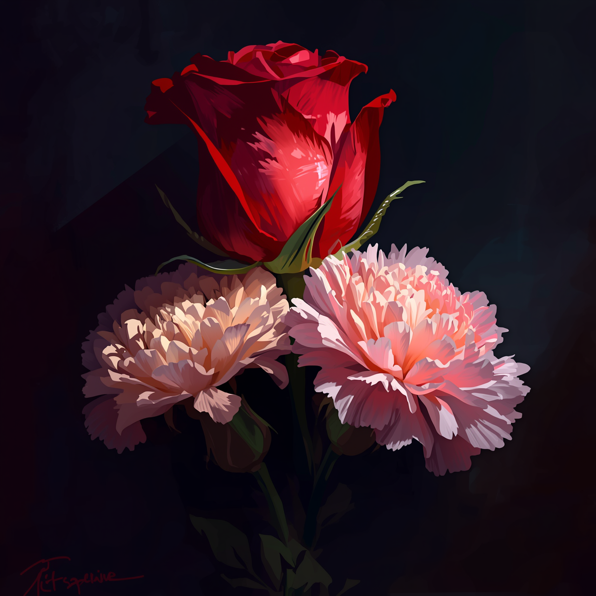 Rose & Carnation Mix Bouquet