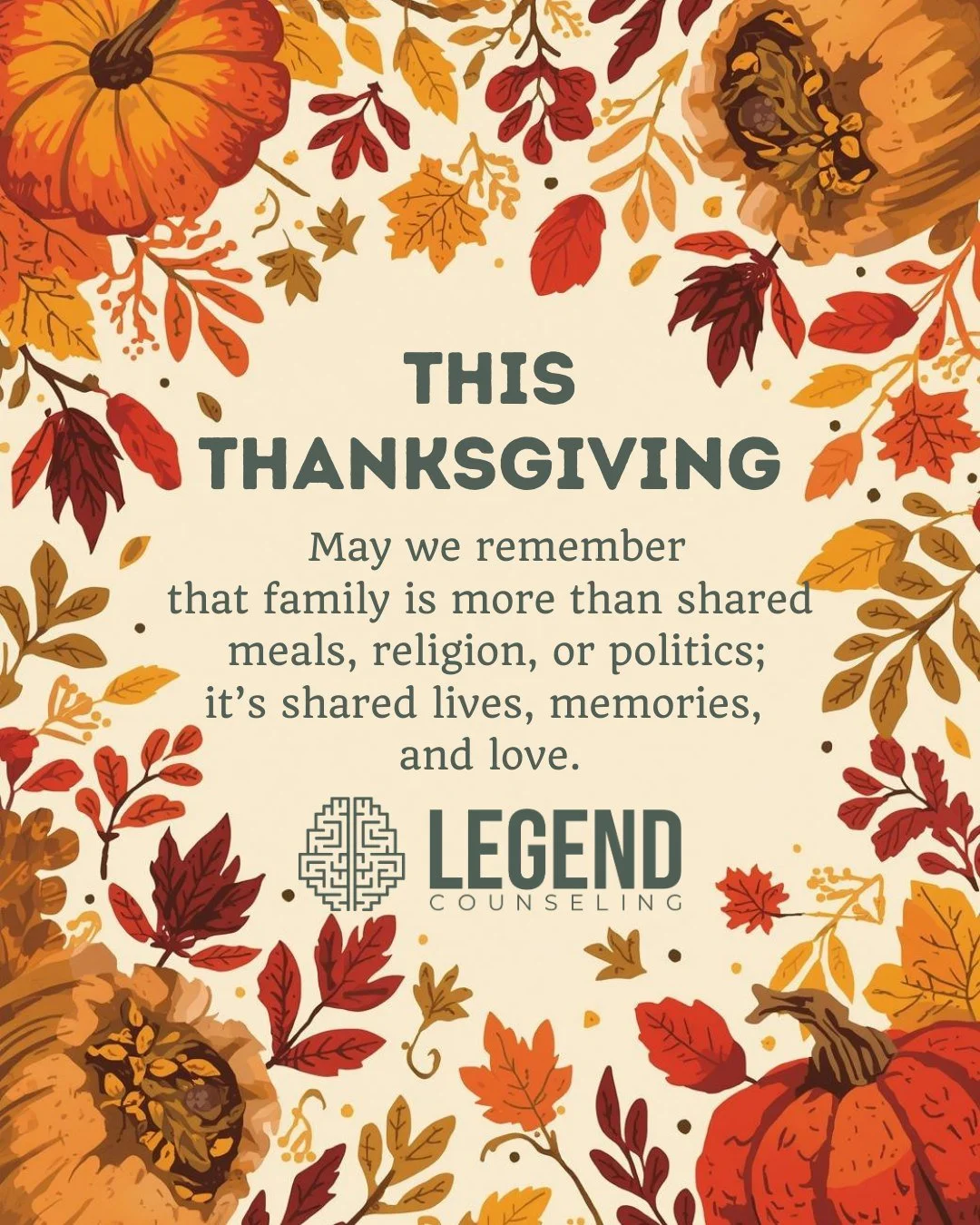 ✨🍂 Thanksgiving Reflection 🍂✨
This season, may we remember that family is more than shared meals, religion, or politics.
It&rsquo;s the laughter in our stories, the memories we carry, and the love that binds us together.
Grateful today, and always,
