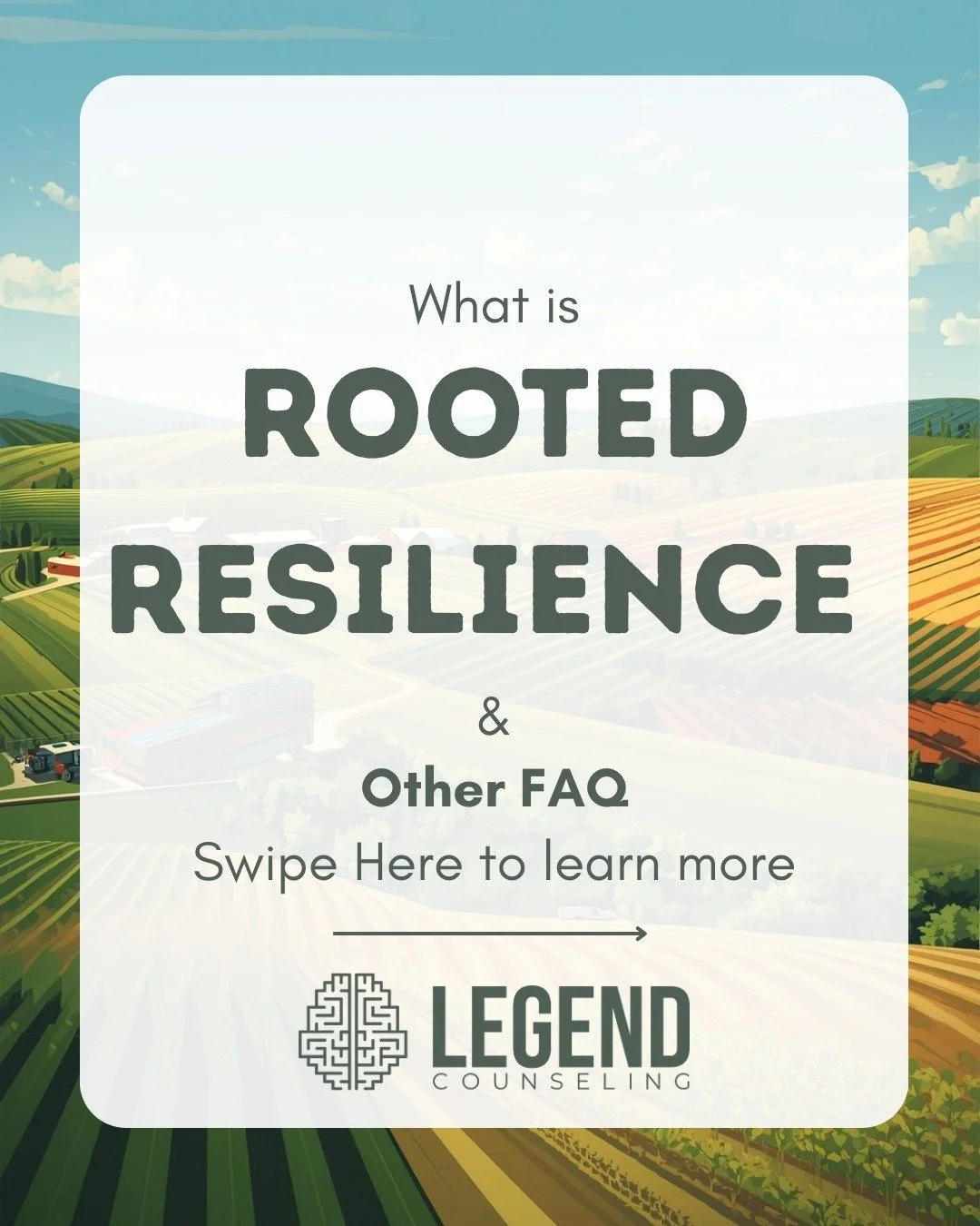 🌾💚 **Rooted Resilience: An 8-Week Group for Farmers &amp; Ranchers** 💚🌾 

Farming is more than a job&mdash;it&rsquo;s a way of life. But with long hours, financial pressures, isolation, and stress, it can take a toll on mental health. That&rsquo;
