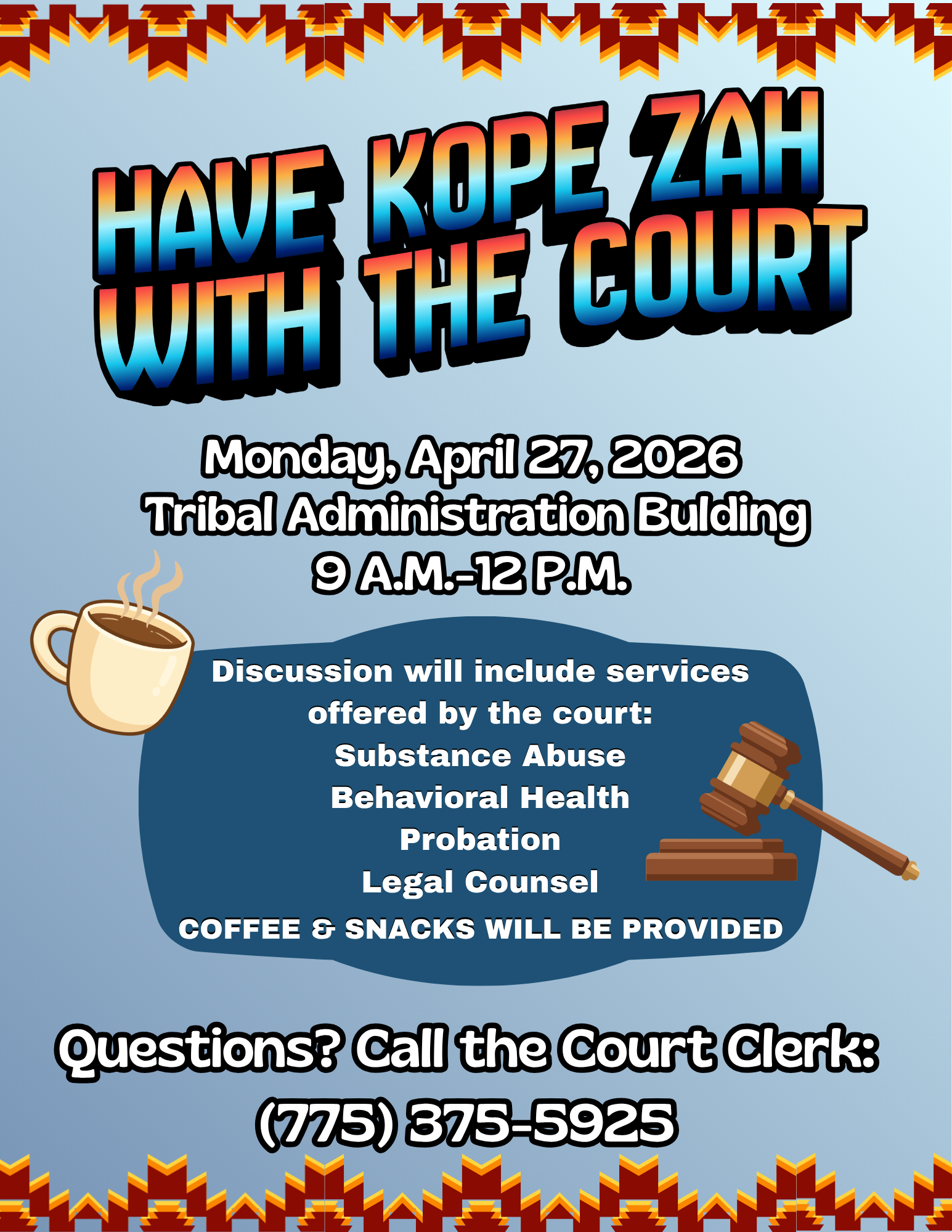 Have Kope Zah with the Court