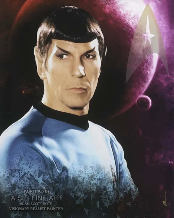 Star Trek The Original Series Starlog Magazine Mr. Spock Leonard Nimoy In Search Of Pop Art Painting Adam Rote Gene Roddenberry Wyland Galleries Bill Mack Hollywood Sign Millionaire Gallery Starship Enterprise Home Theater Design Home Theater Decor …
