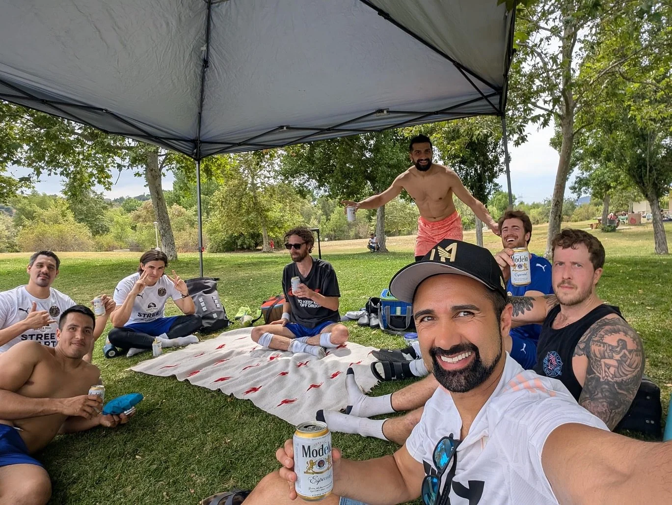 Post-game picnic is where it&rsquo;s at ⚽️🍻