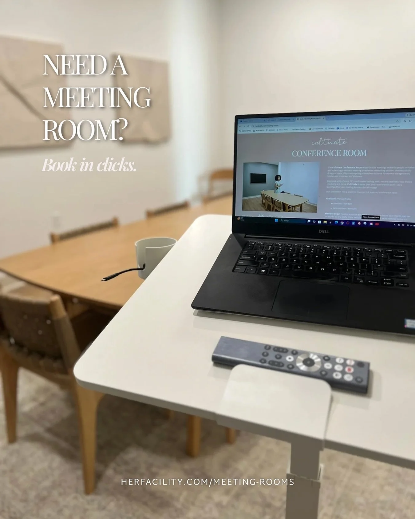 A quick gut check to see if it&rsquo;s time to step up your meeting game...

👉You work from home, but need to meet a client in person
👉You&rsquo;re taking a zoom call in your parked car, praying your hotspot holds
👉You apologized for the barking d