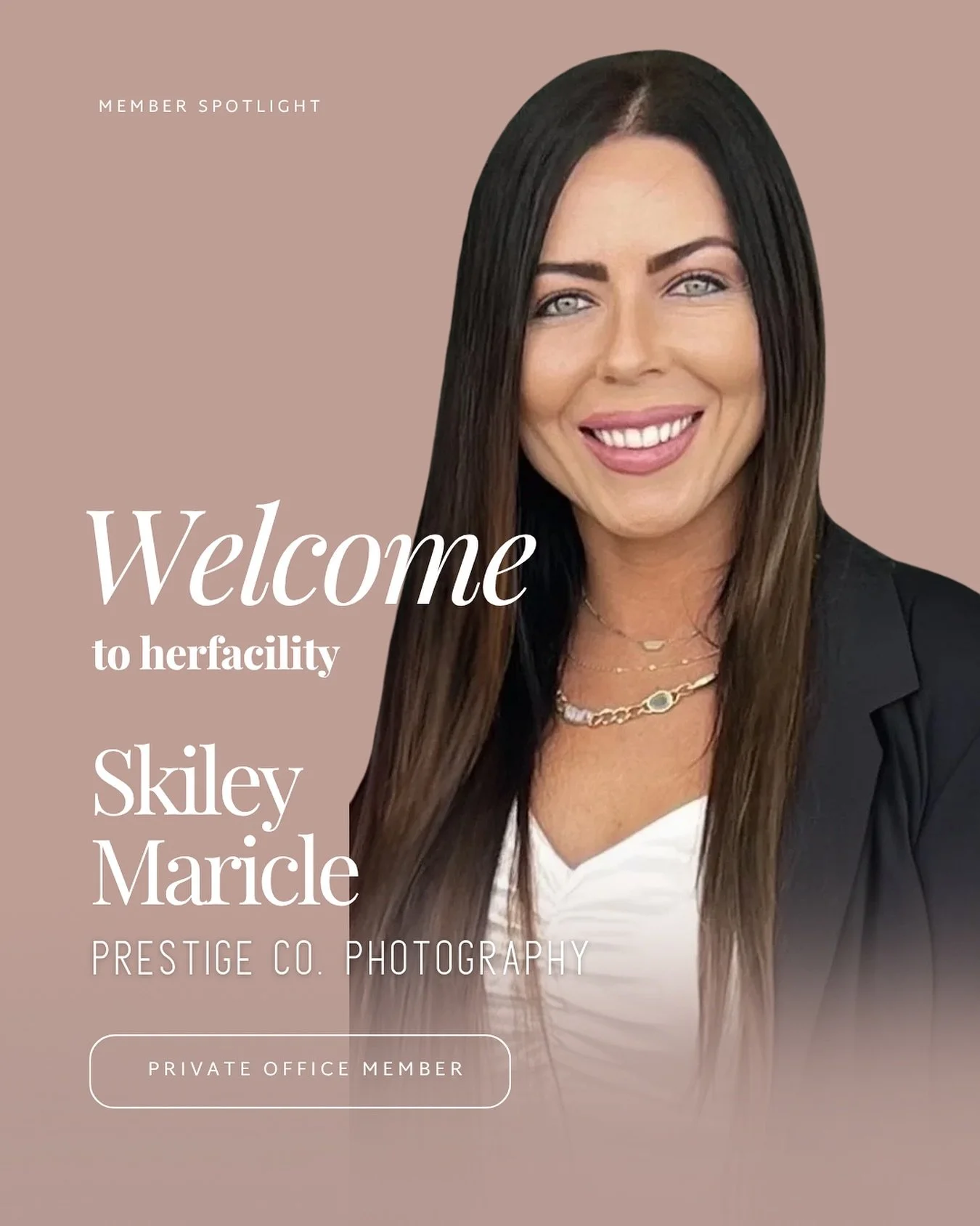 ✨Member Spotlight: Meet Skiley!💫

Skiley is a mom, wife, creative, business owner, and one of our founding private office members. She brings warmth, authenticity and a big smile into every room she walks into.

Married to her husband for 19 years, 
