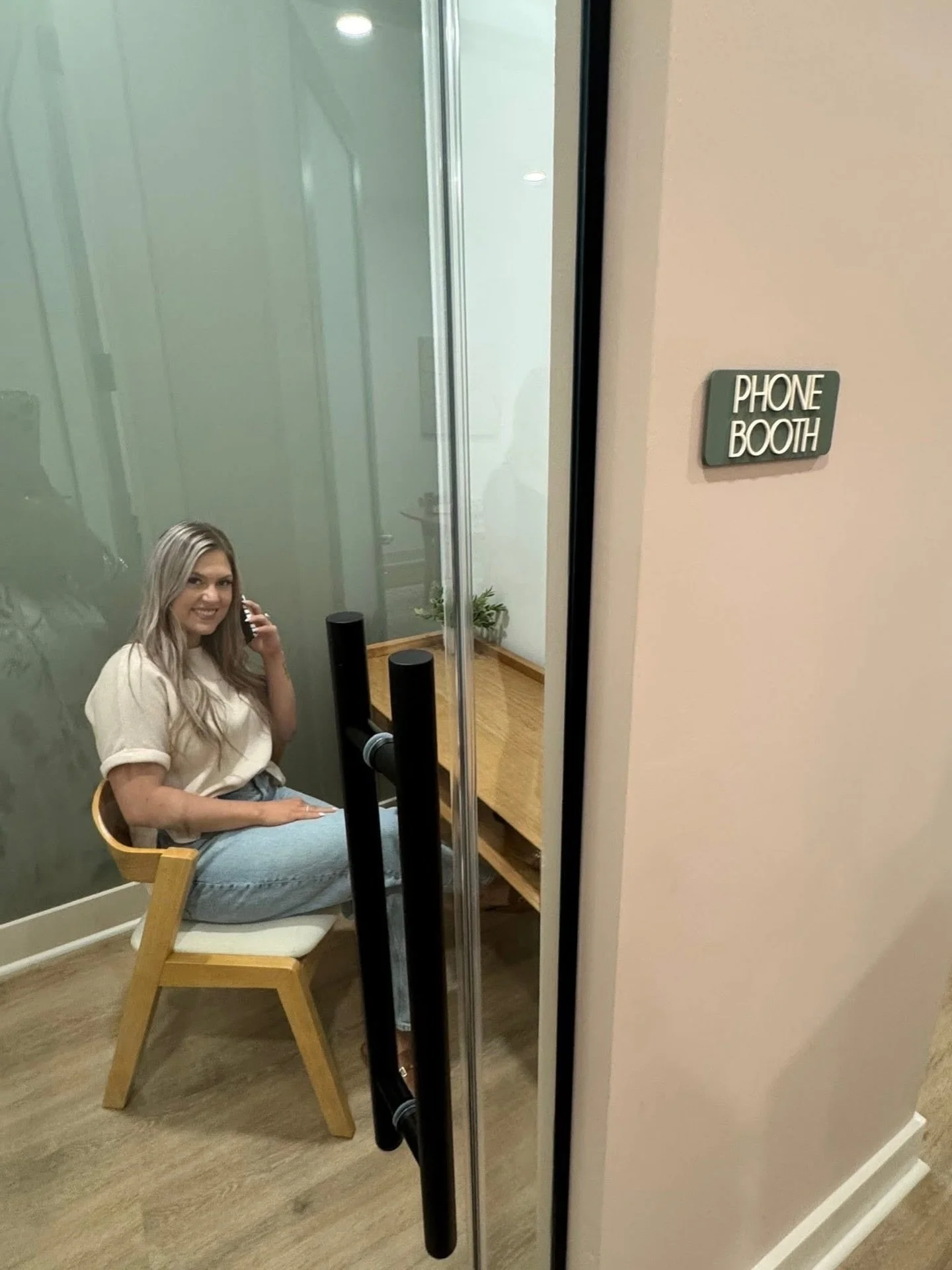 Zoom calls next to your pile of laundry is only a flex for so long...

At @HerFacility, we know how important it is to take calls without distractions (including clutter). That&rsquo;s why we have two private phone booths &mdash; perfect for zoom cal