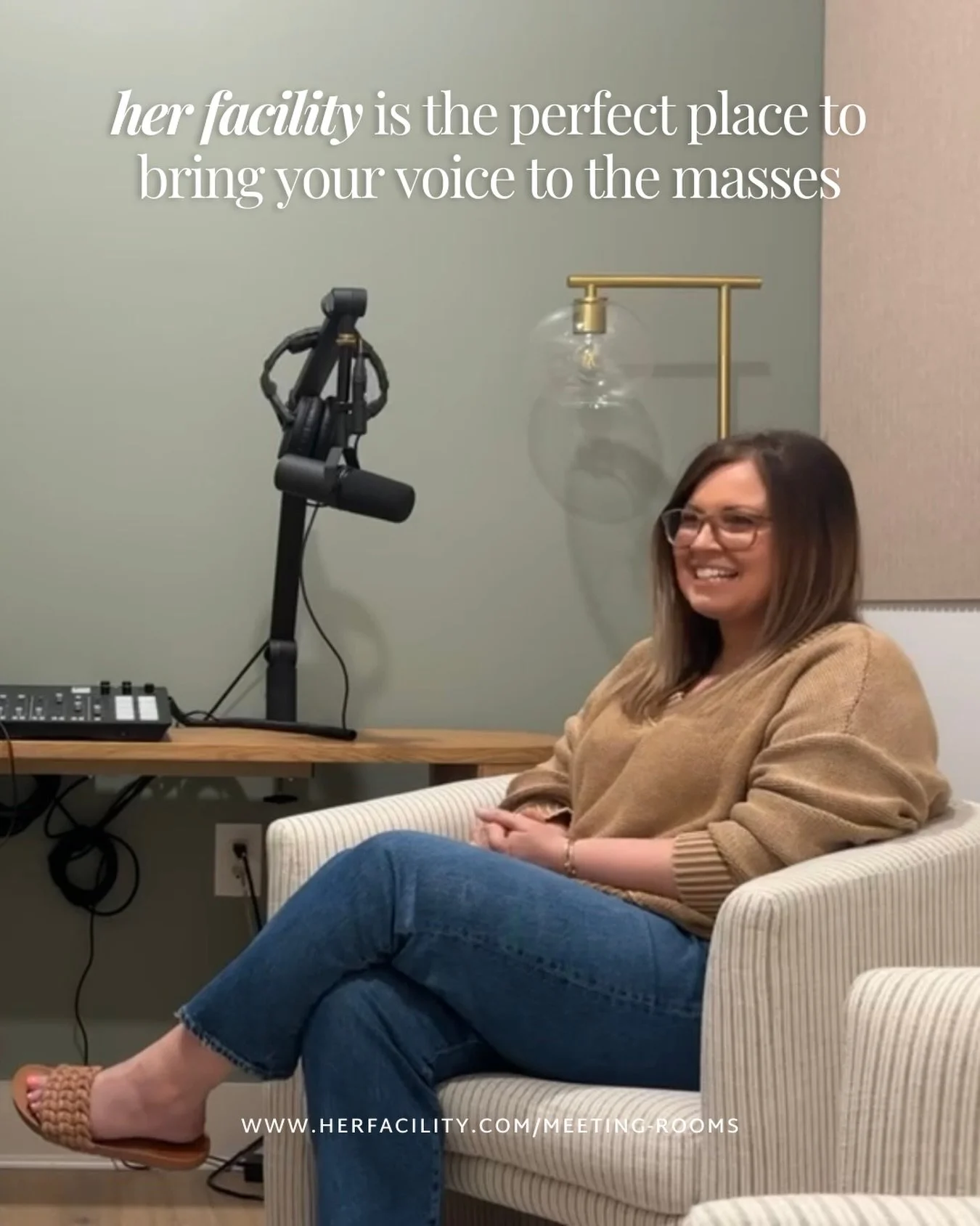 Ready to start your podcast but lack the right gadgets and space? 

Don&rsquo;t let anything hinder your dreams! Come to @herfacility and record your first podcast in our professional, inspiring environment. We offer the perfect place to bring your d