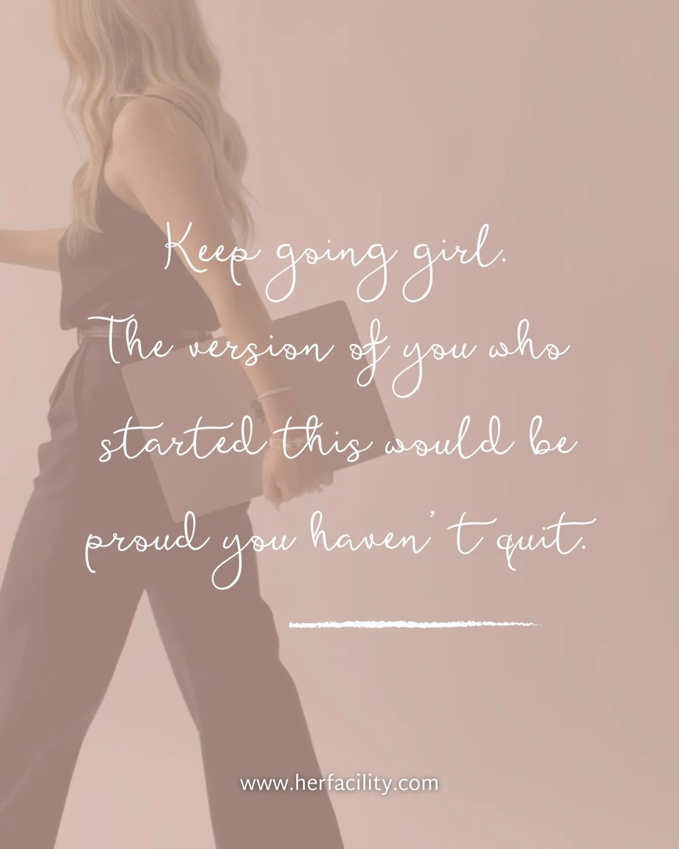 Most people never talk about the quiet middle.

The part where you&rsquo;re showing up, doing the work, and wondering if it&rsquo;s working.

This is that part. Keep going. 🙏☕️💐

💕xoxo,
Your accountability biz friends @herfacility 

#yougotthisgir