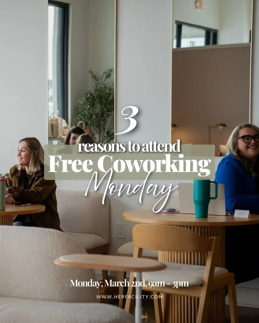 Who&rsquo;s ready for another FREE coworking day?💕 

If you&rsquo;ve been curious about coworking, craving a better work routine, or wondering what it actually feels like to be part of @herfacility, this is your chance to experience it for yourself.