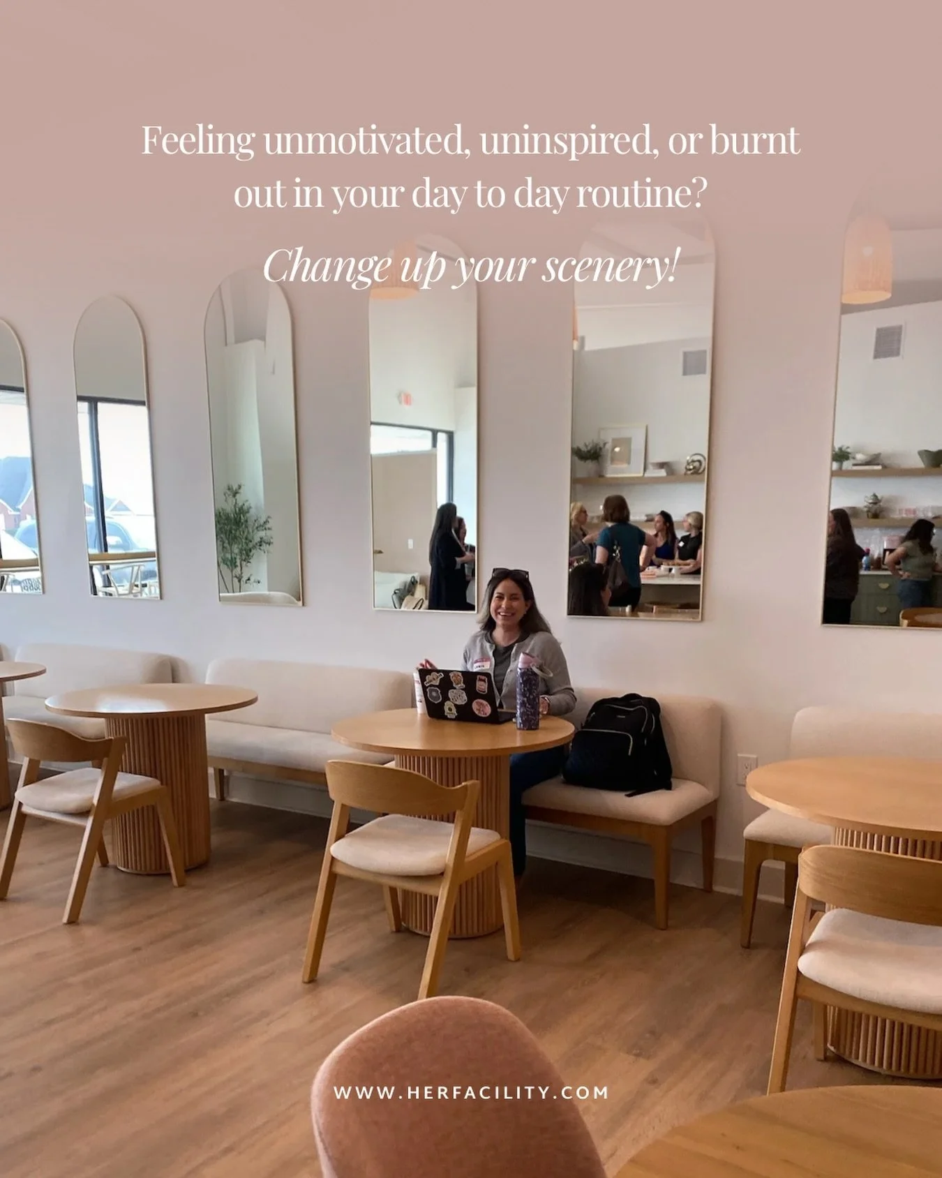 The perfect combination of internet speed, natural light and a happy productive coworking community! Her Facility offers day passes so you can get a real feel for the space and amenities! Come grab one today!

💻🌾Coworking Day Pass 👇
🔹www.herfacil