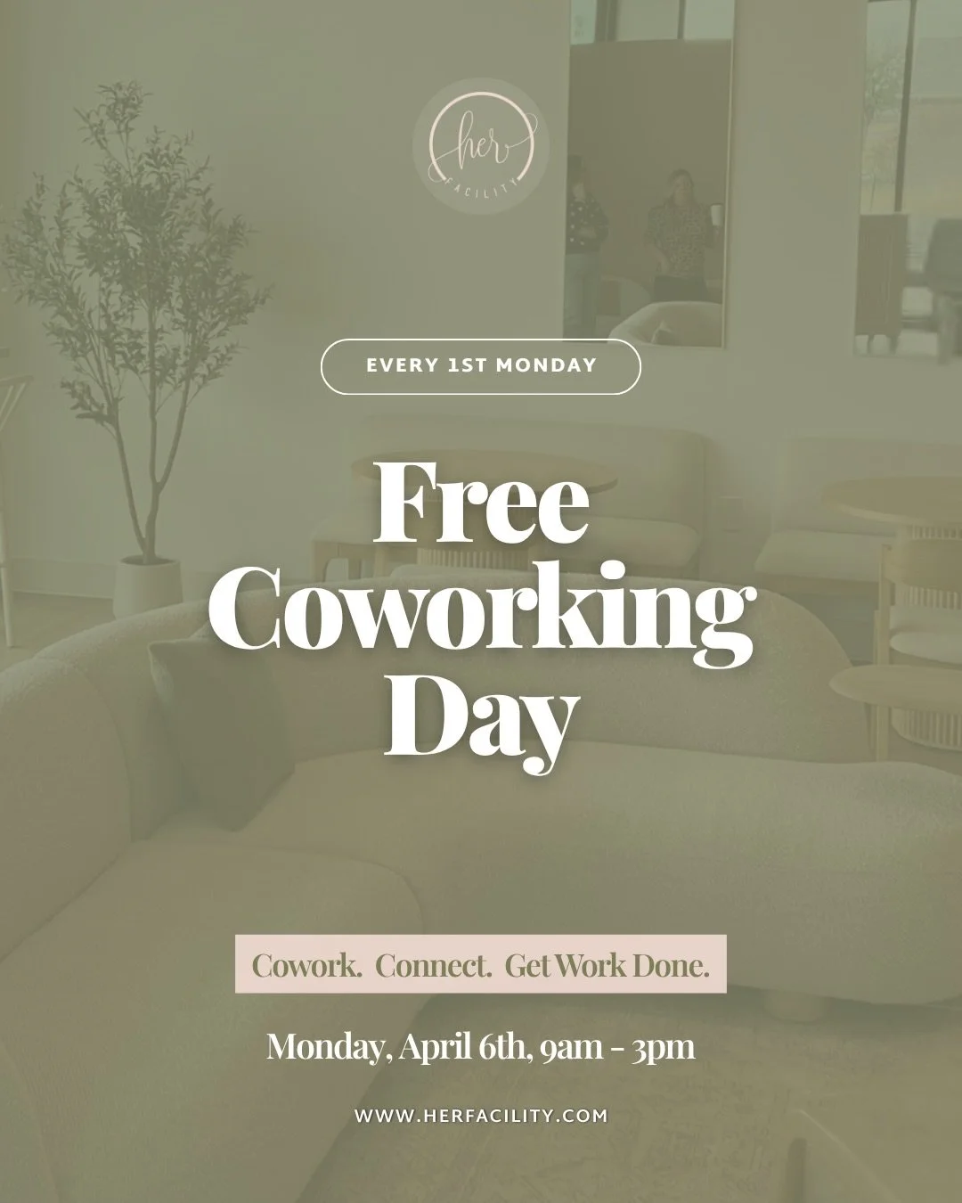 Ready for a productive day with built-in connection?

📆 April 6th, Doors open from 9am to 3pm for FREE Coworking Monday: Connect to our WiFi, make yourself a cup of coffee or tea, and get comfy at one of our tables or couch so you can work, catch up