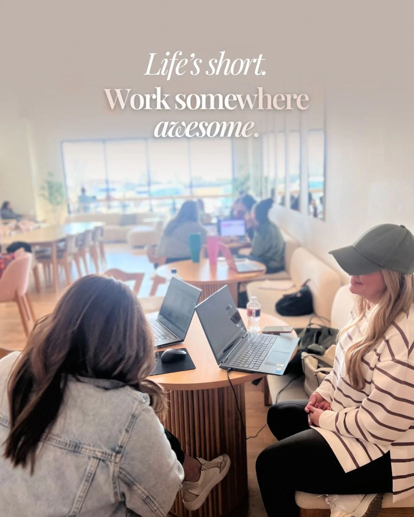 Are you tired of working from home yet?!

At Her Facility, you can accomplish so much more when your workspace inspires you.

From quiet, professional areas to get work done, to spaces designed for meetings, collaboration, and creativity&mdash;this i
