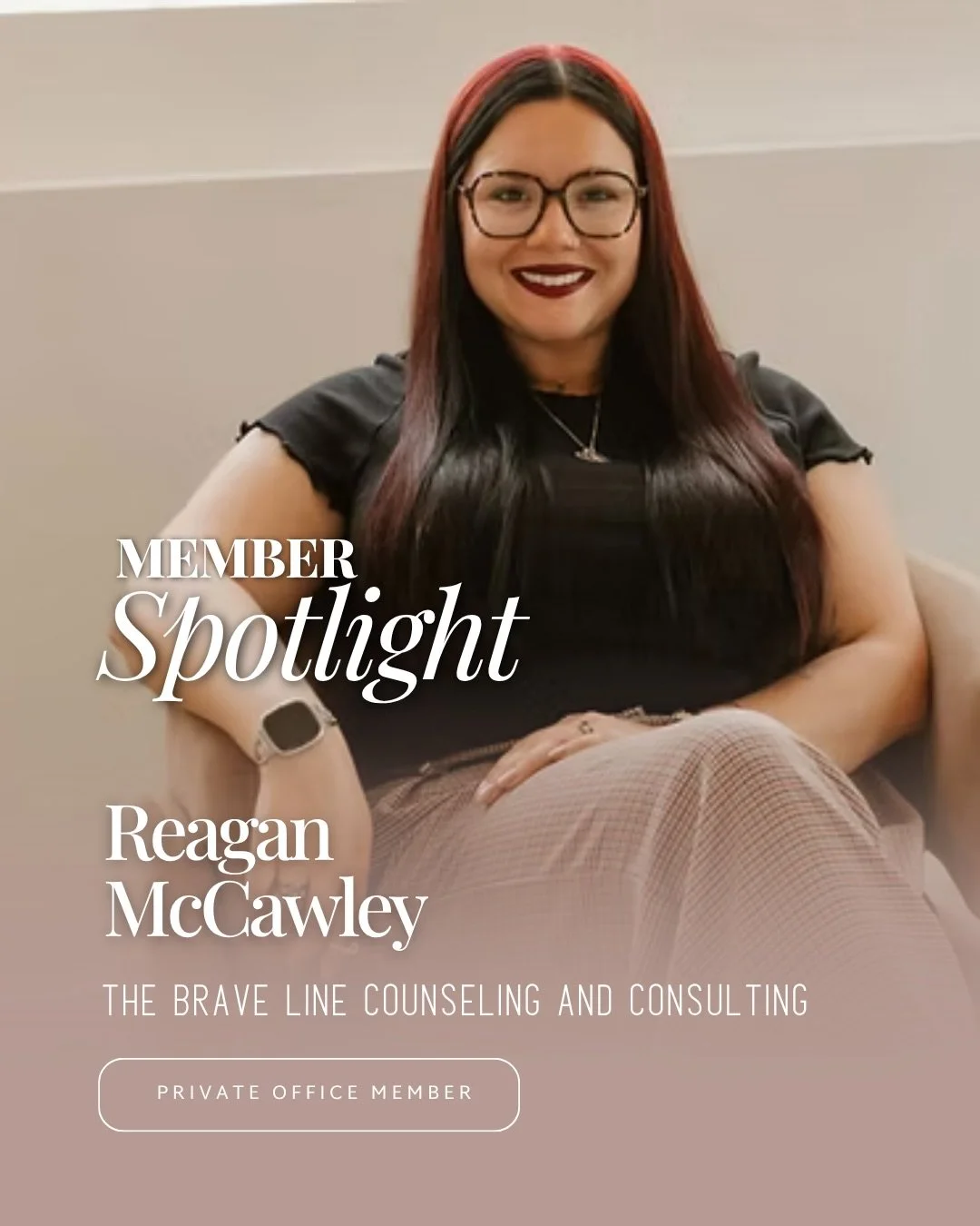 ✨Member Spotlight: Meet Reagan!💫

Reagan is a Licensed Marriage and Family Therapist Associate, Licensed Chemical Dependency Counselor and founder of @the.brave.line , a space for first responders, military service members, veterans, and the people 