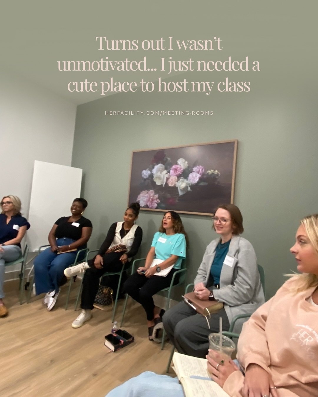We&rsquo;d love to host your next workshop, class or professional training! With easy tech setup, a whiteboard and a welcoming atmosphere that can seat up to 20, @herfacility offers everything you need to facilitate meaningful learning and connection