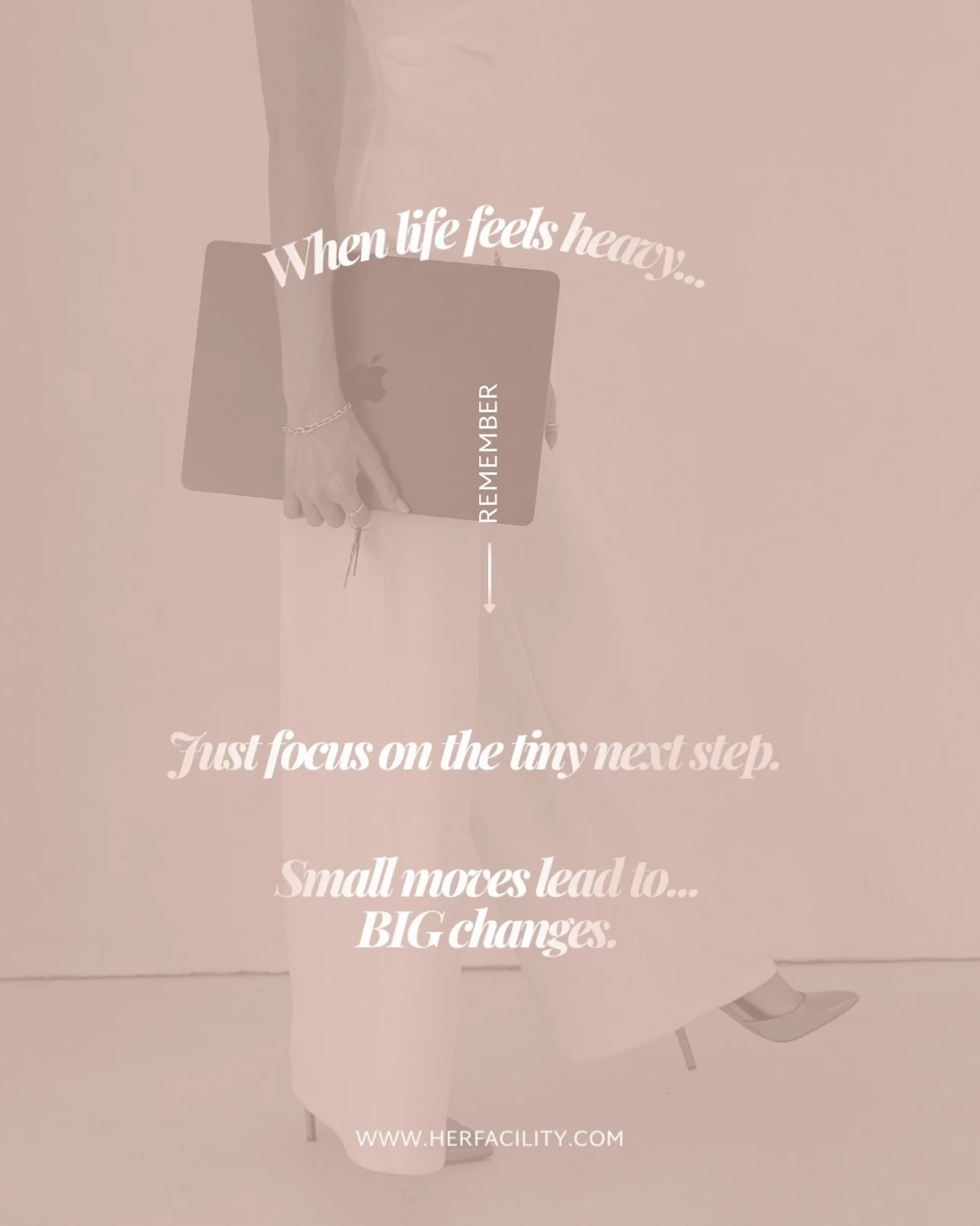 Focus on ONE thing first.

Once that&rsquo;s successful, double down.

💕xoxo,

Your accountability biz friends at @herfacility