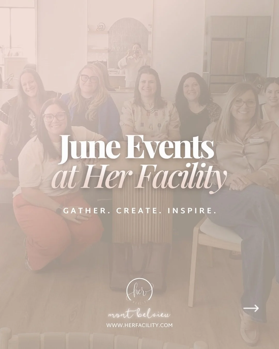Coming up at Her Facility!✨

Join us for networking and social gatherings centered on purposeful reflection, intention, and connection at Mont Belvieu&rsquo;s top coworking and community space for women!

We look forward to welcoming you at the place
