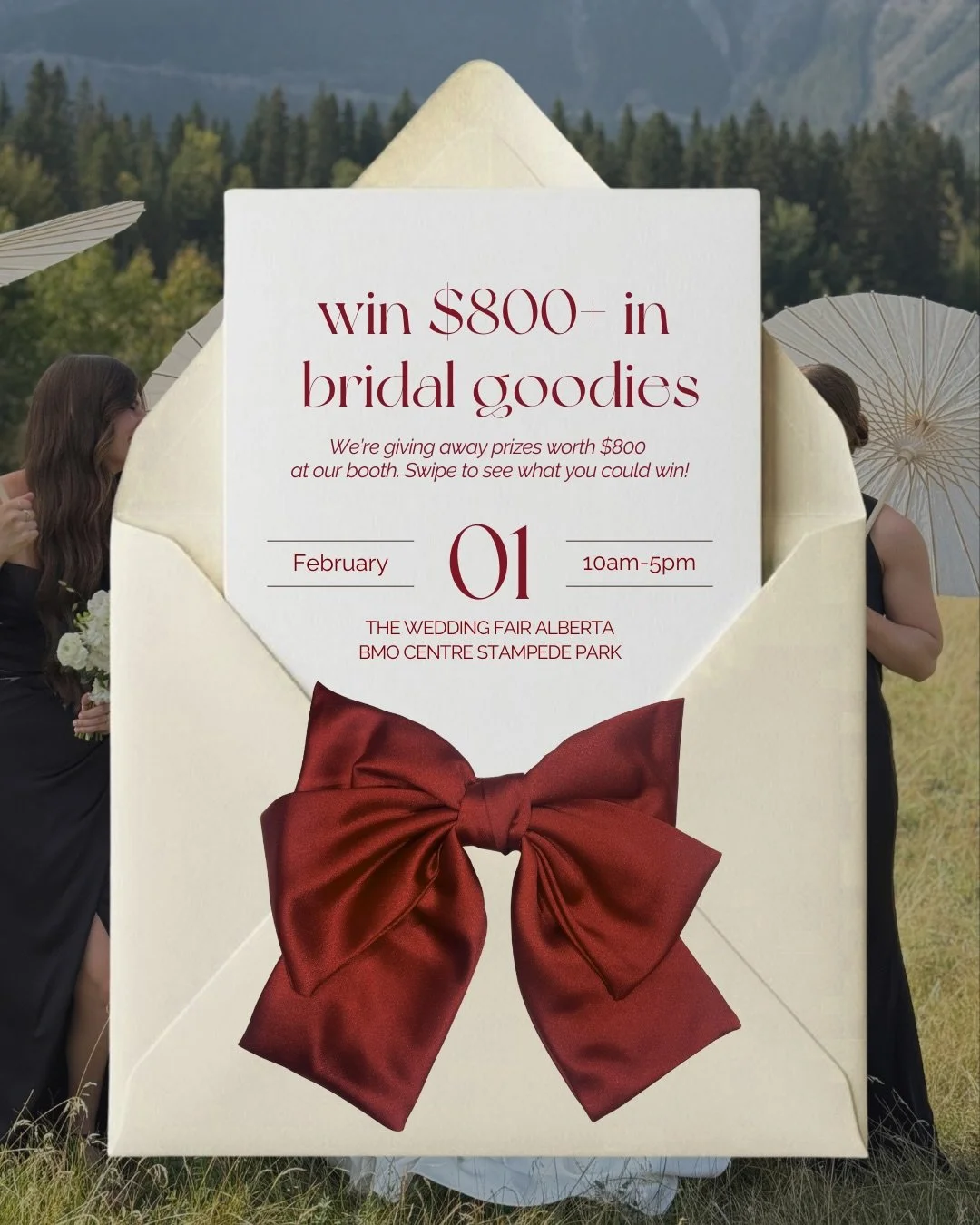 Hey Calgary engaged couples! ✨ Who&rsquo;s coming to The Wedding Fair this weekend?! 👀💍 @weddingfairab 

If you are, make sure you swing by the Wedding Day Bestie booth because I&rsquo;m giving away $800+ worth of bridal goodies &amp; wedding perks