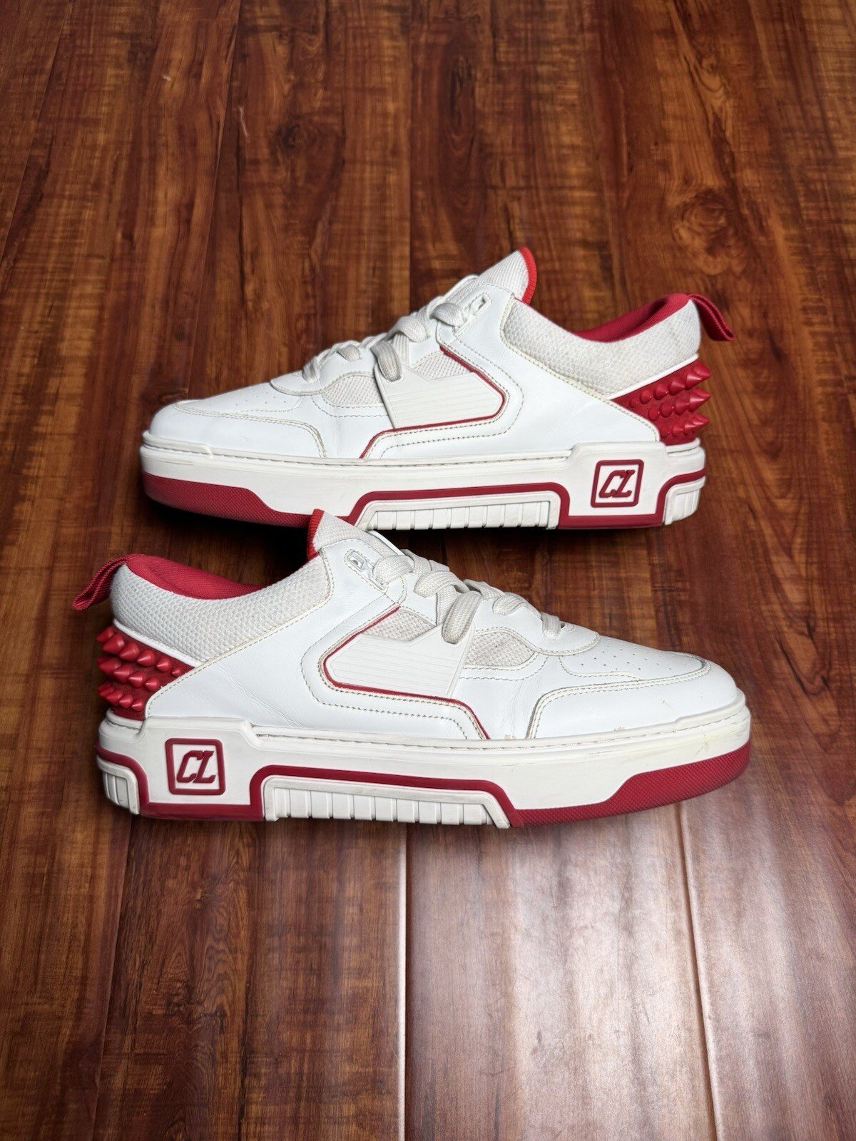 Christian Louboutin Astroloubi White Red Sneakers - Size 44CL 11US