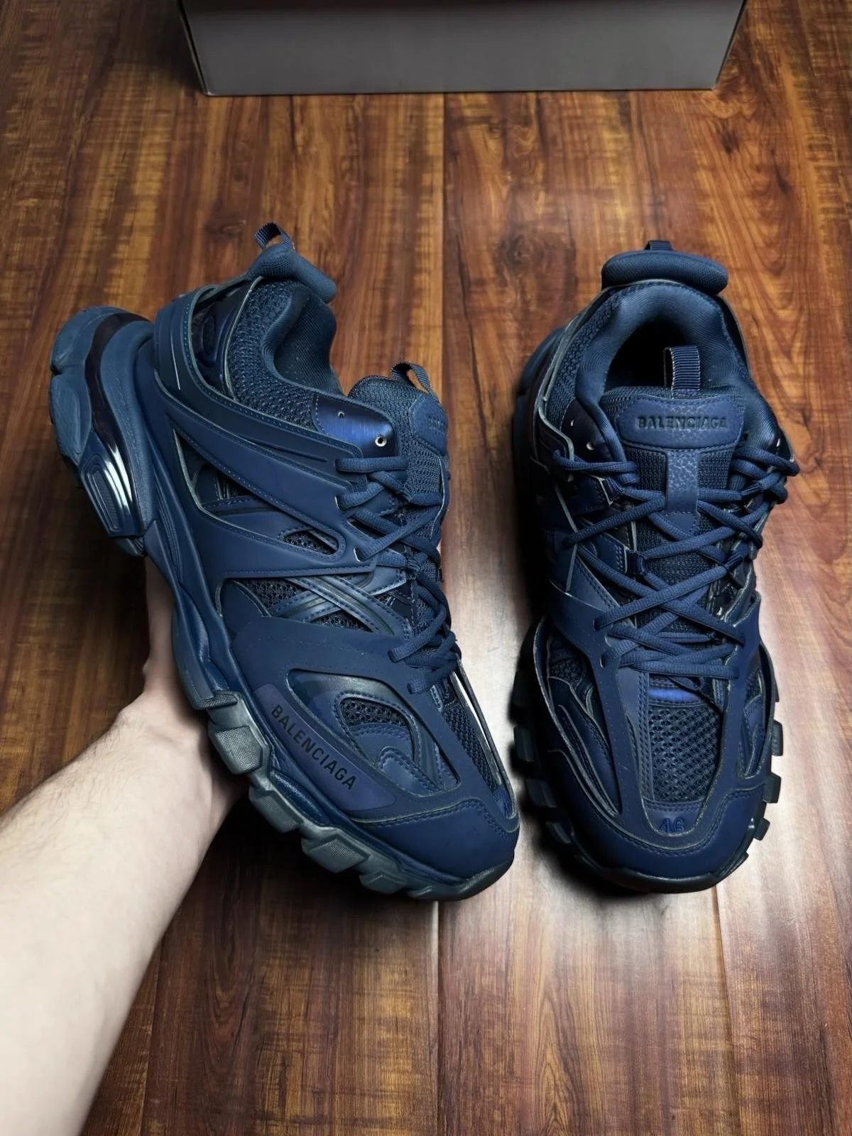 Balenciaga Track Triple Navy Blue Mens Sneakers - Size 13 (46)