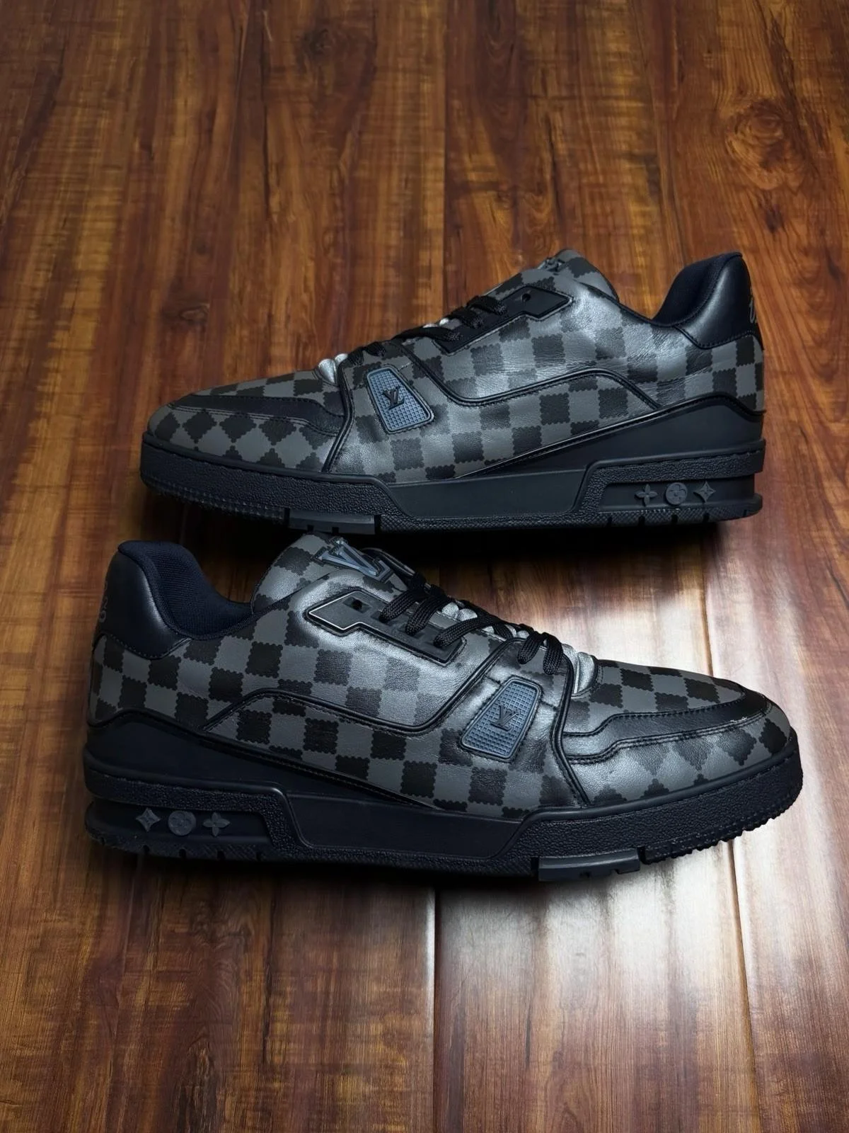 Louis Vuitton x Nigo Trainer Damier Black Grey Mens Sneakers - Size 10LV 11US