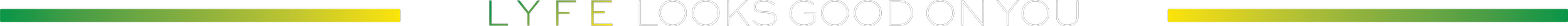 Colorful banner with the text 'LYFE OKS GOOD ON YOU' in multicolored fonts and circular accents.