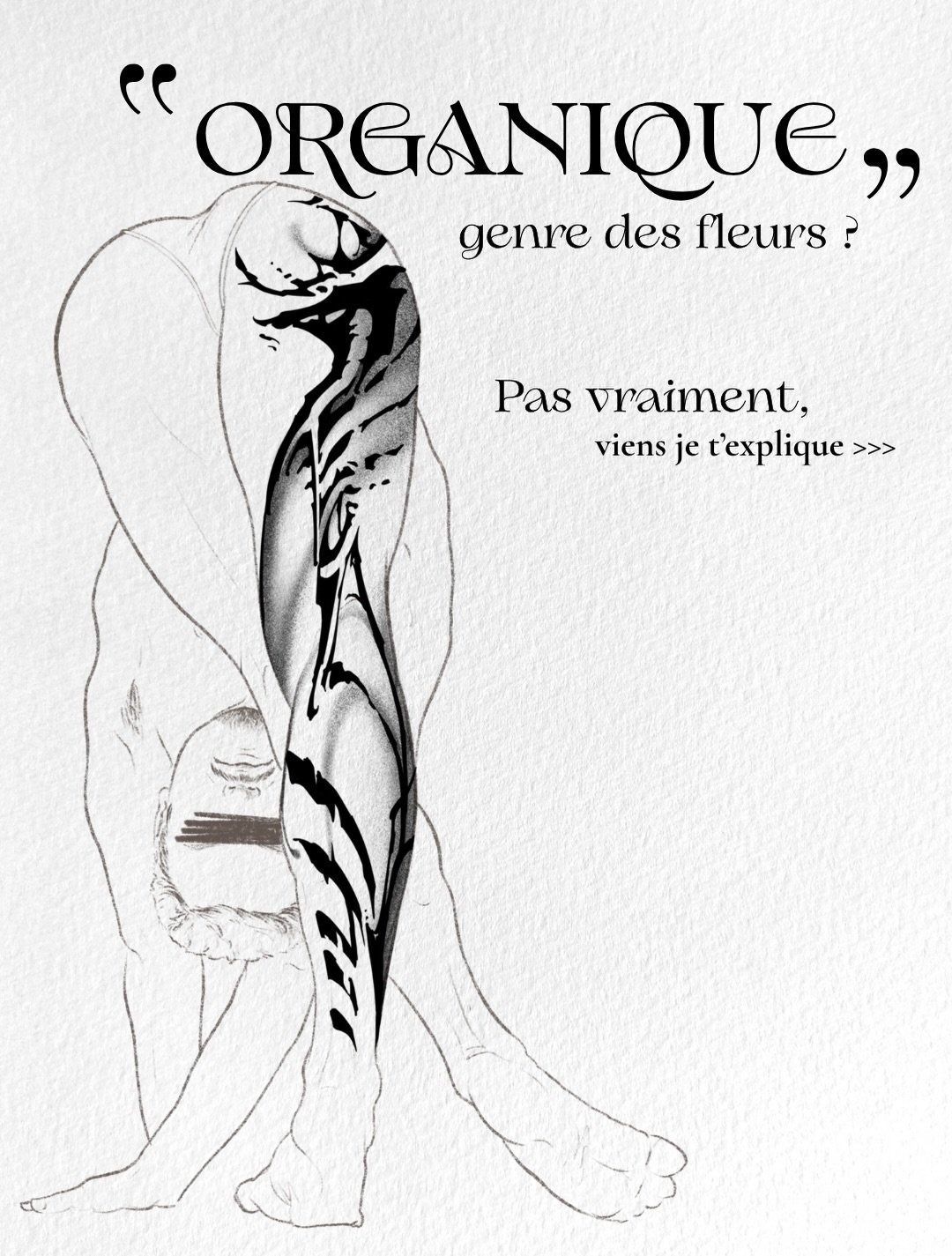 On me demande souvent de d&eacute;finir mon style de tatouage et &agrave; chaque fois je fais une micro grimace parce que ma r&eacute;ponse va &ecirc;tre &agrave; chier du genre &ldquo;abstrait organique bizarre inspir&eacute; de la nature et des tec
