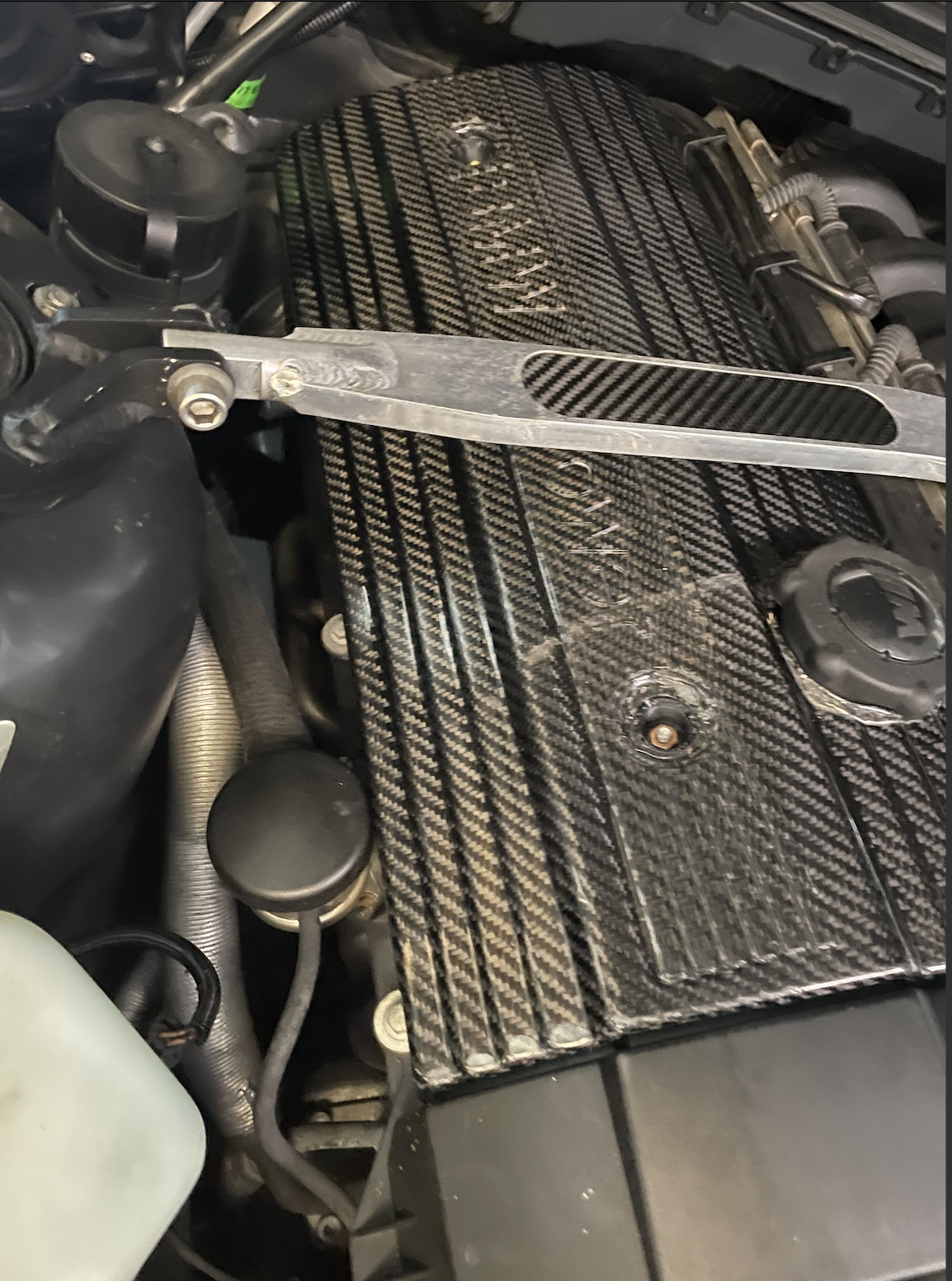 Custom Carbon fiber E36 M3 engine cover