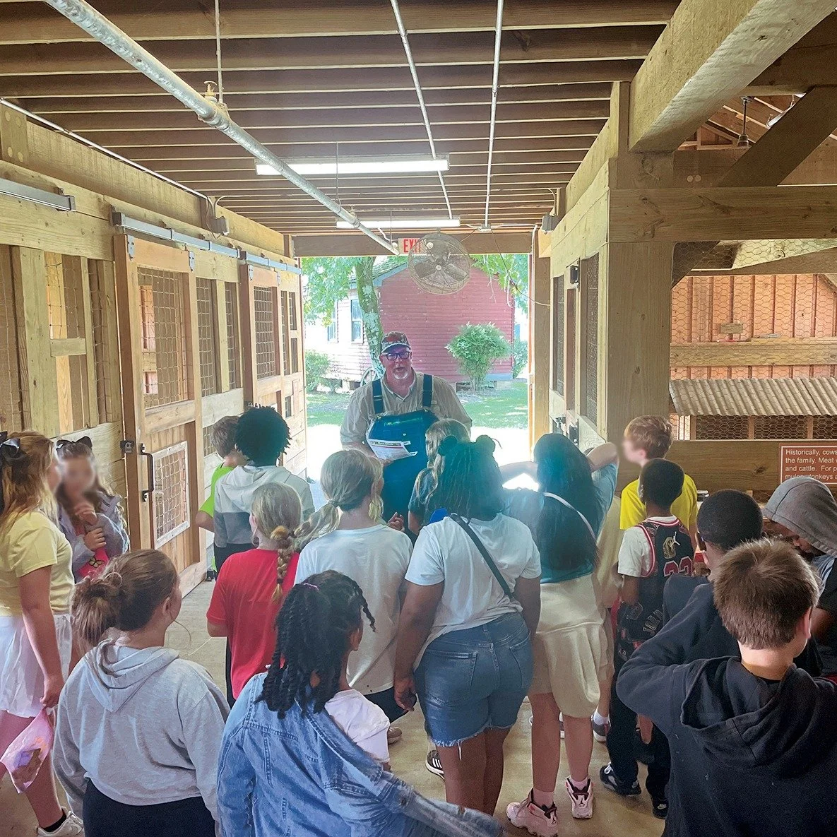 Farm Facts with Farmer Brad in the Children's Barn at the MS Ag and Forestry Museum