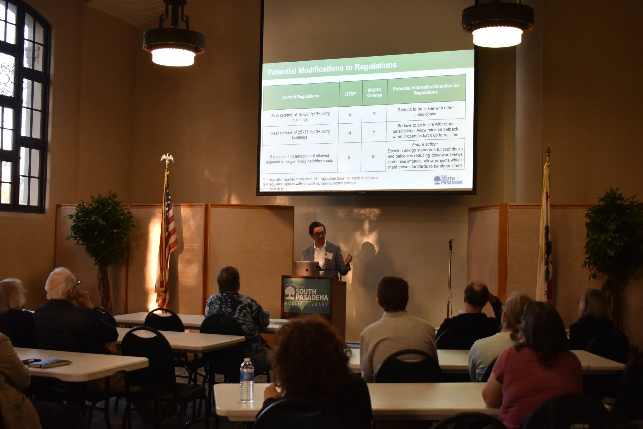 The Arroyo Group, in cooperation with the City of South Pasadena, hosted two open houses giving community members the opportunity to weigh in on height and density standards as well as development standards. The Arroyo Group appreciates the active pa