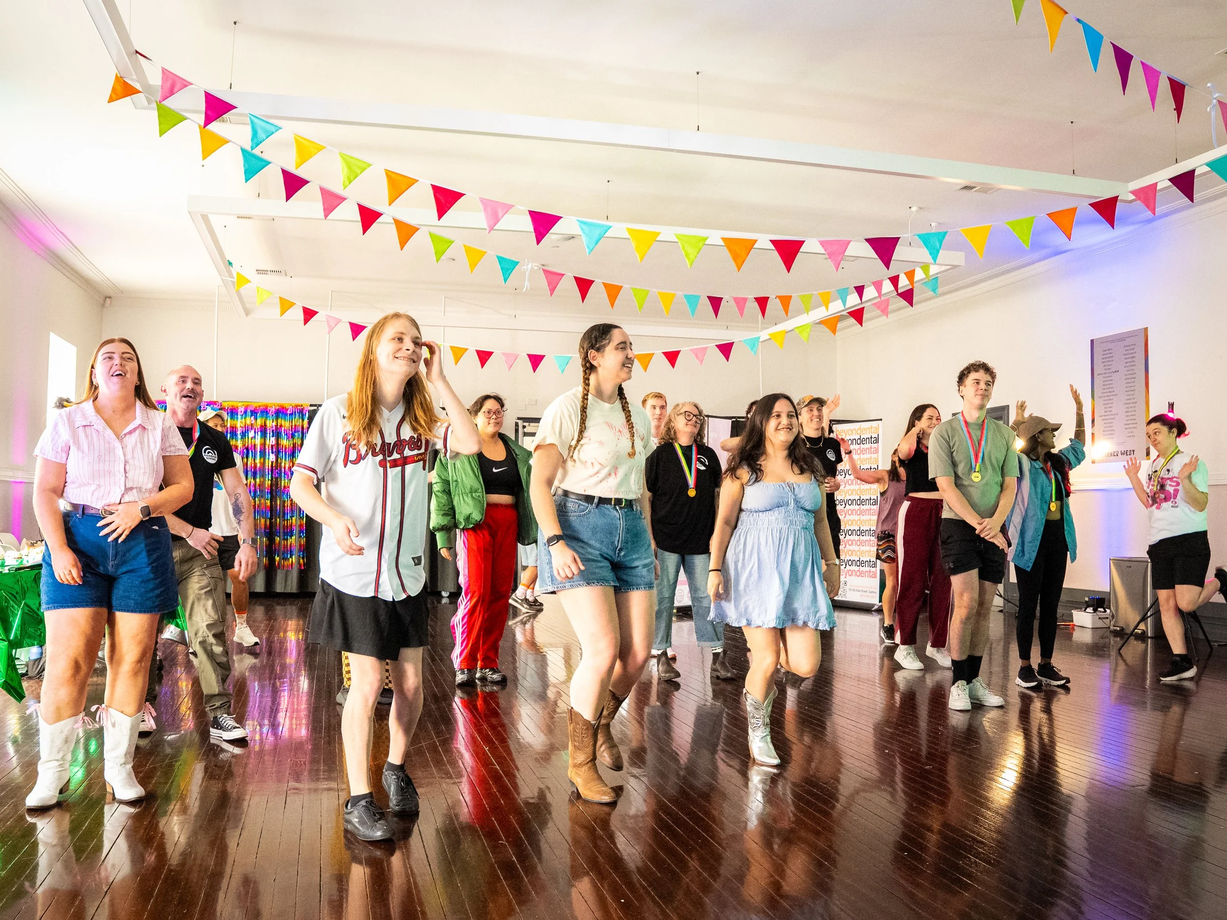 Sweaty Bettys trying out line dancing