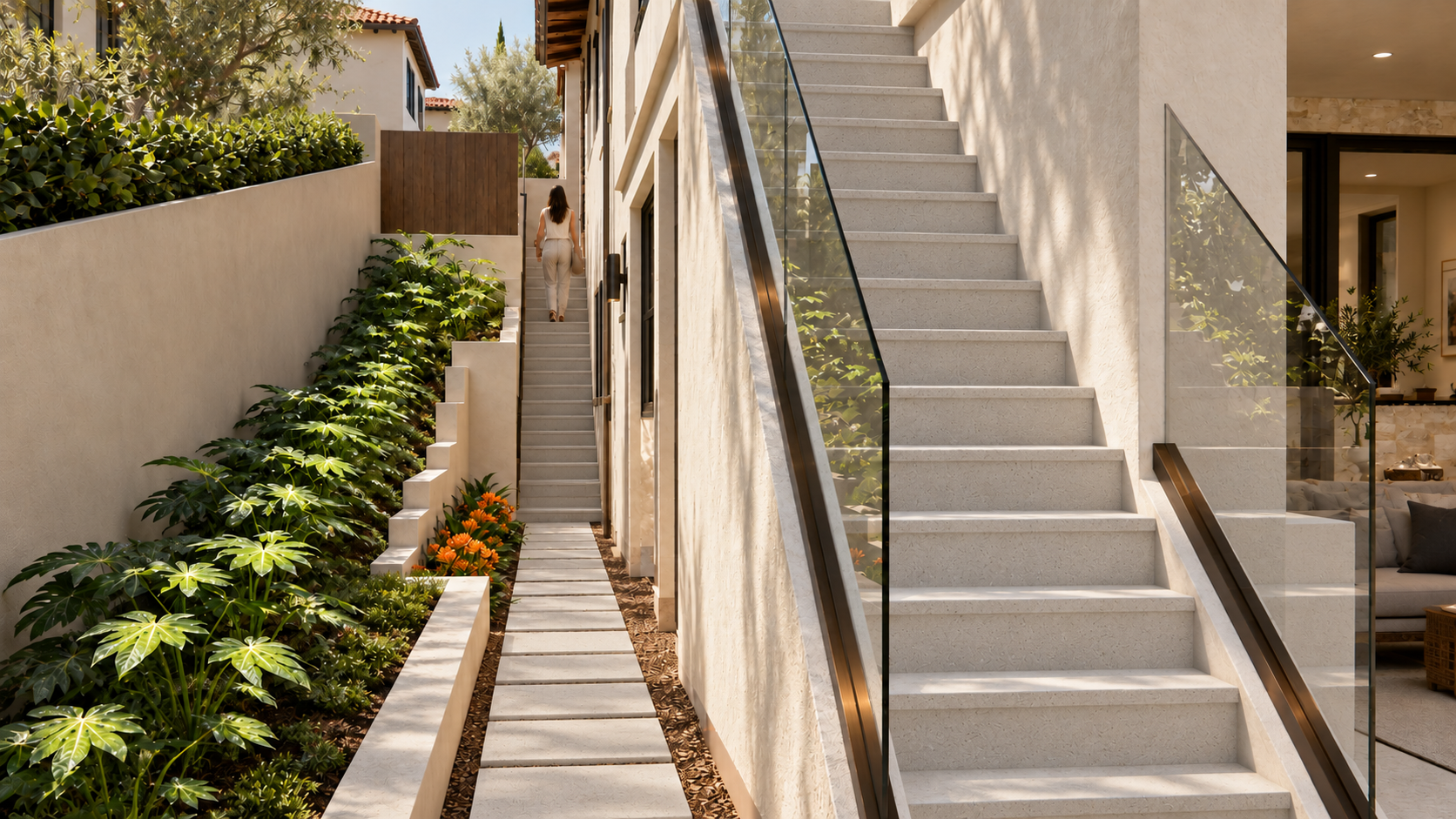 Warm-gray concrete steps and slabs.png
