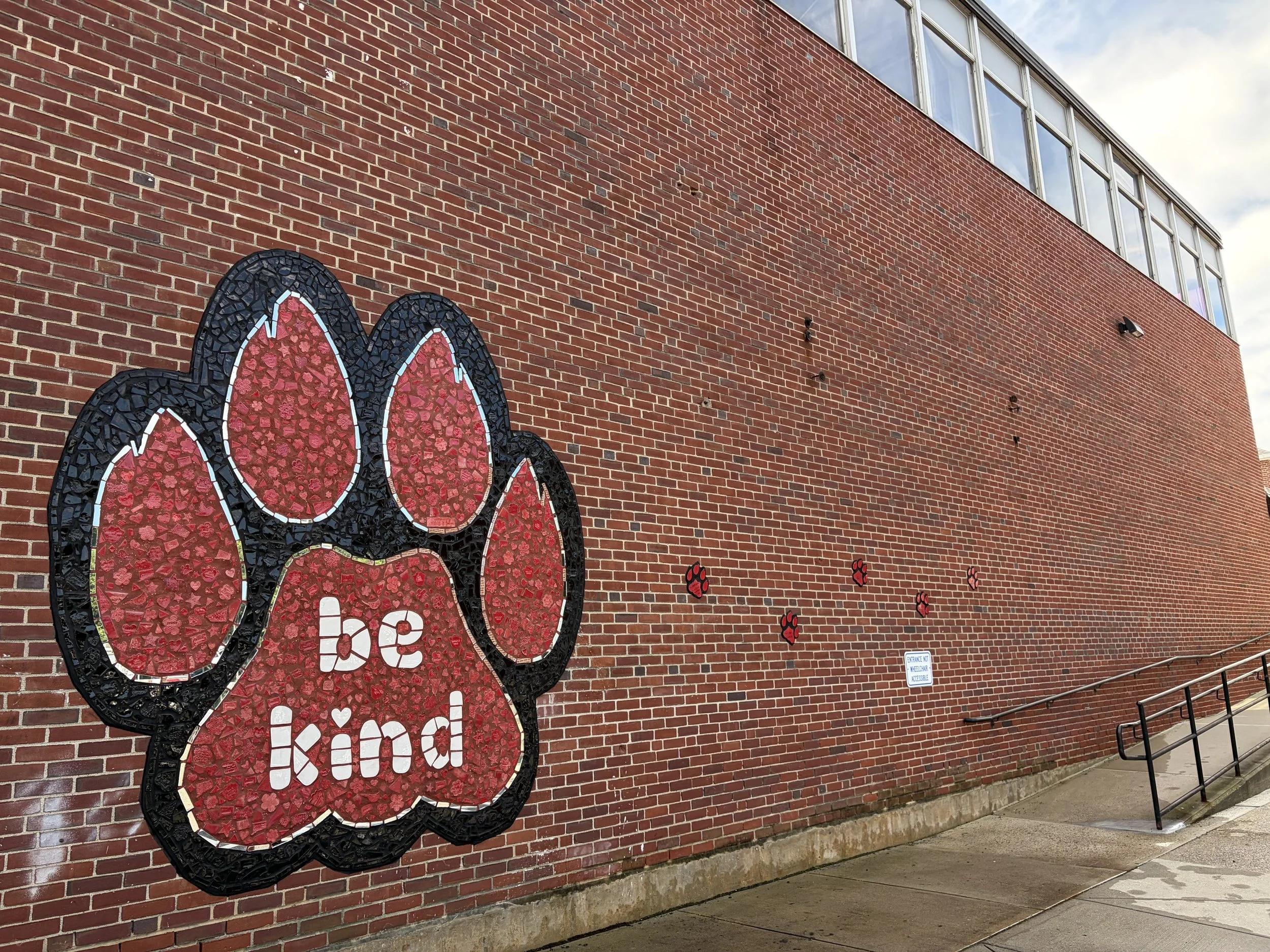 Custom Plaque at the Bethel Community Mural
