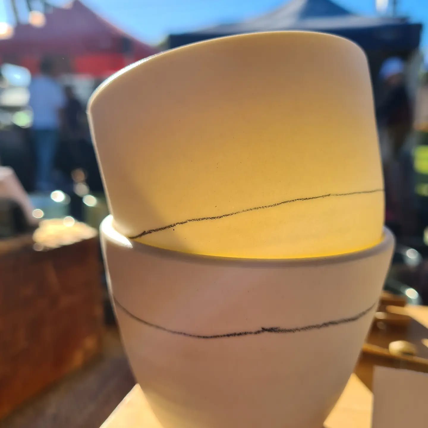 The transparent beauty of porcelain 🌞

These cups and much more will be @toowoombafarmersmarket this Saturday 25 May

#toowoombapottery #toowoombacreatives #toowoombafarmersmarket #pottery #ceramics #australianceramics #handmadecup #handmadeceramics