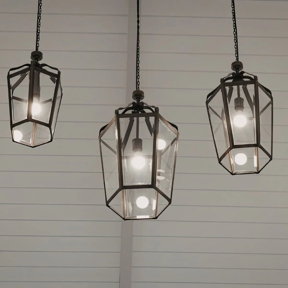 Pendant lighting upgrade over a kitchen area to improve brightness and comfort during winter in Michiana.