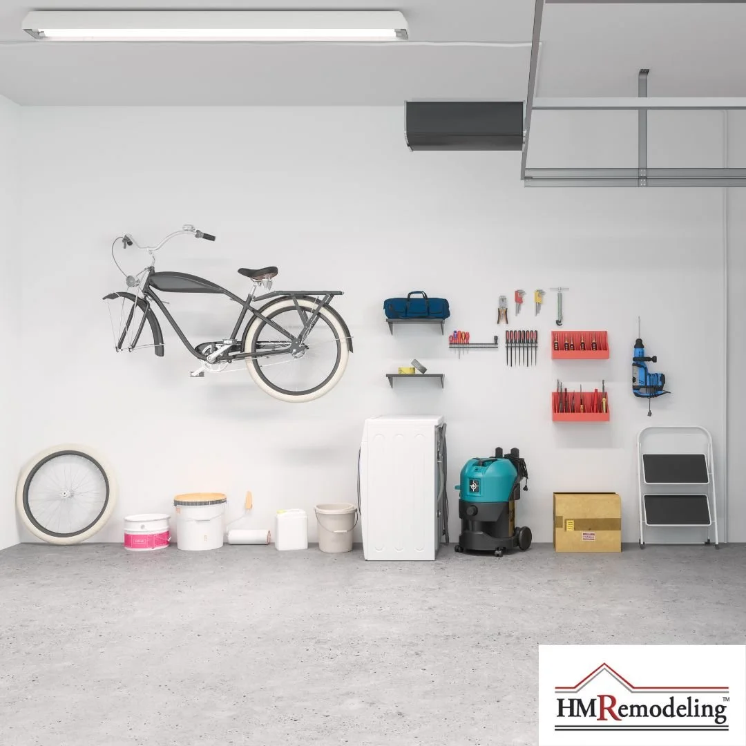Garage wall storage and organization upgrade by HM Remodeling of South Bend creating efficient space for winter gear and tools
