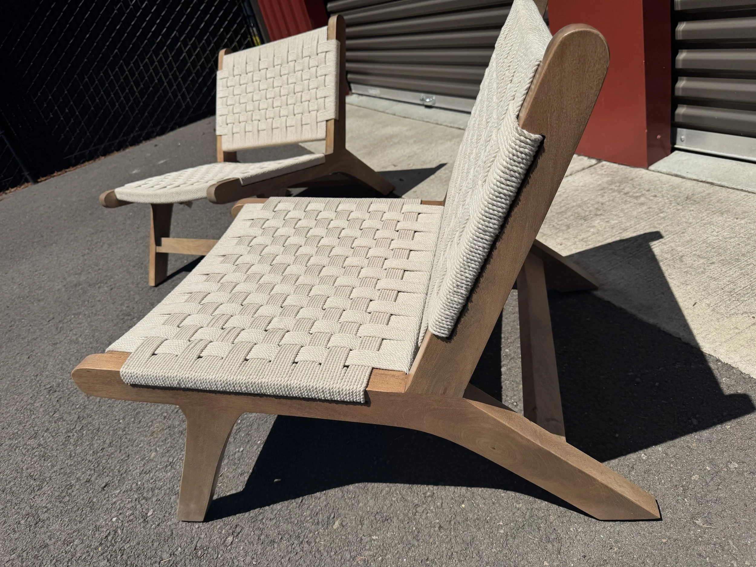 (New) Laurel Woven Rope chair $499 *Tax Included* 26"W x 32"D x H28"