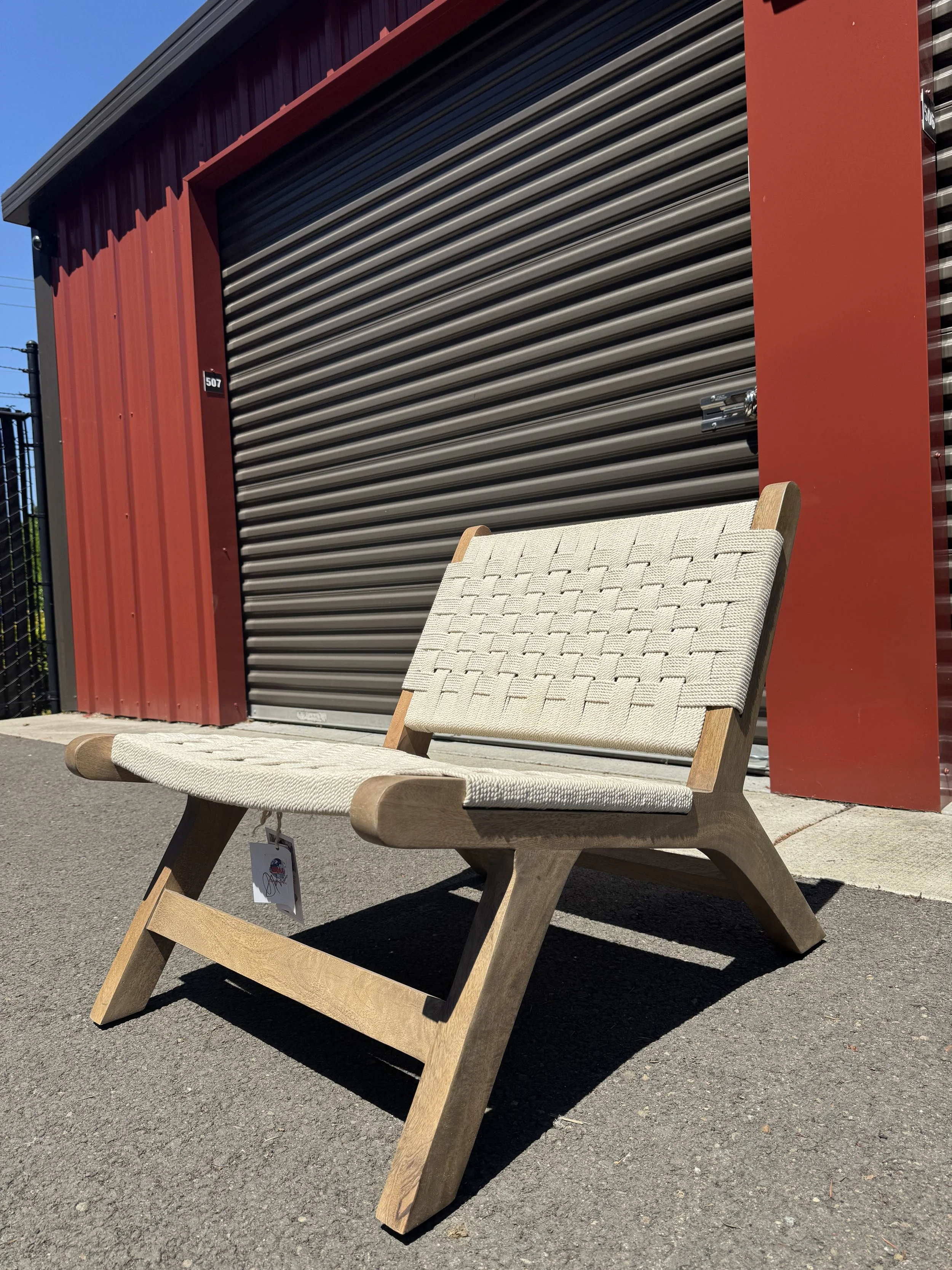 (New) Laurel Woven Rope chair $499 *Tax Included* 26"W x 32"D x H28"