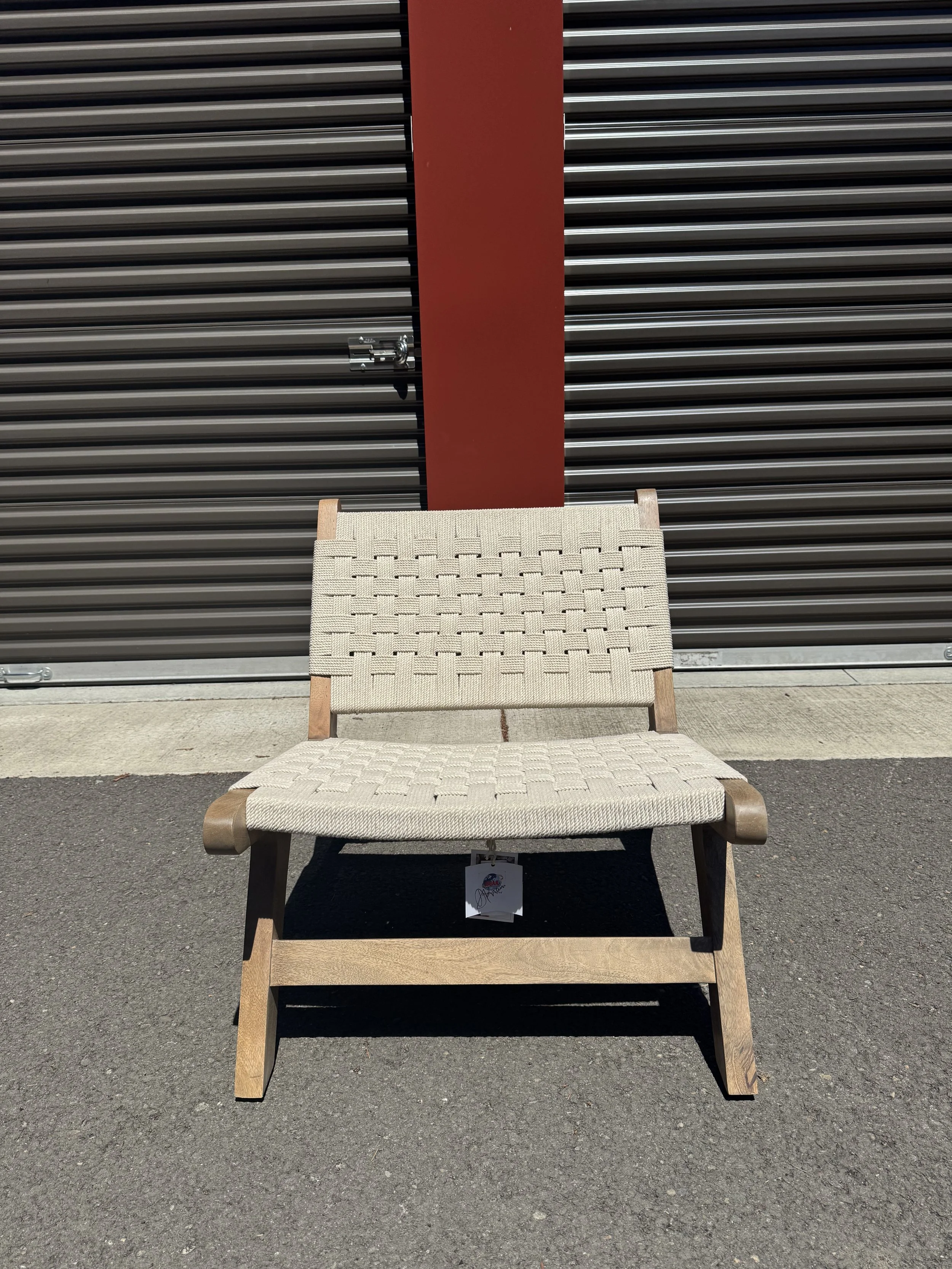 (New) Laurel Woven Rope chair $499 *Tax Included* 26"W x 32"D x H28"