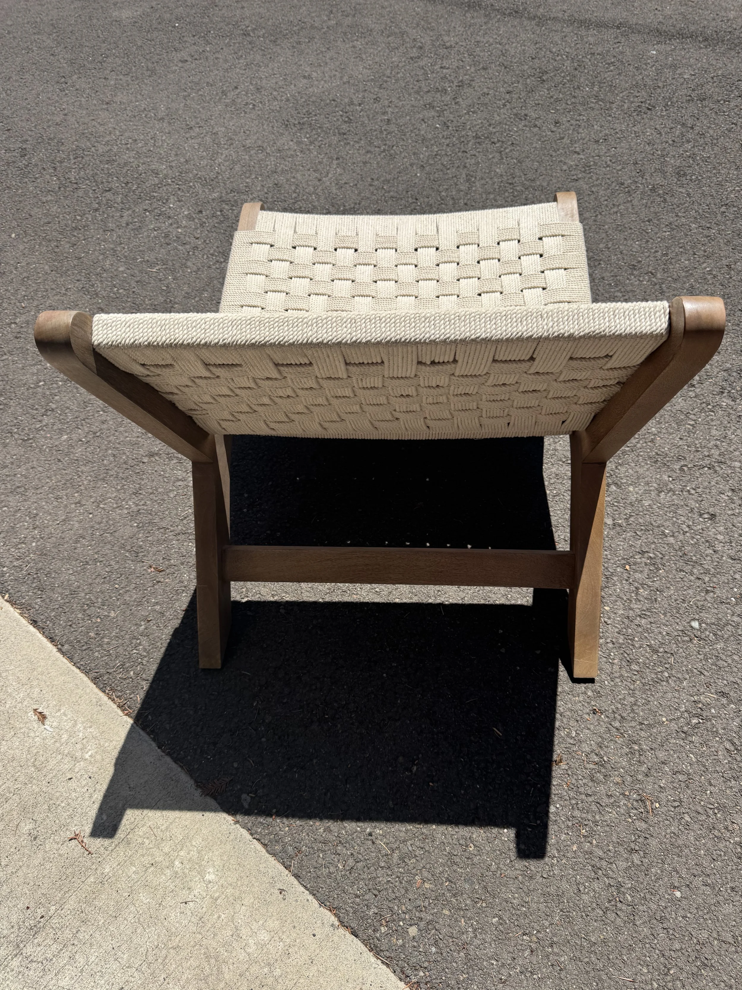 (New) Laurel Woven Rope chair $499 *Tax Included* 26"W x 32"D x H28"