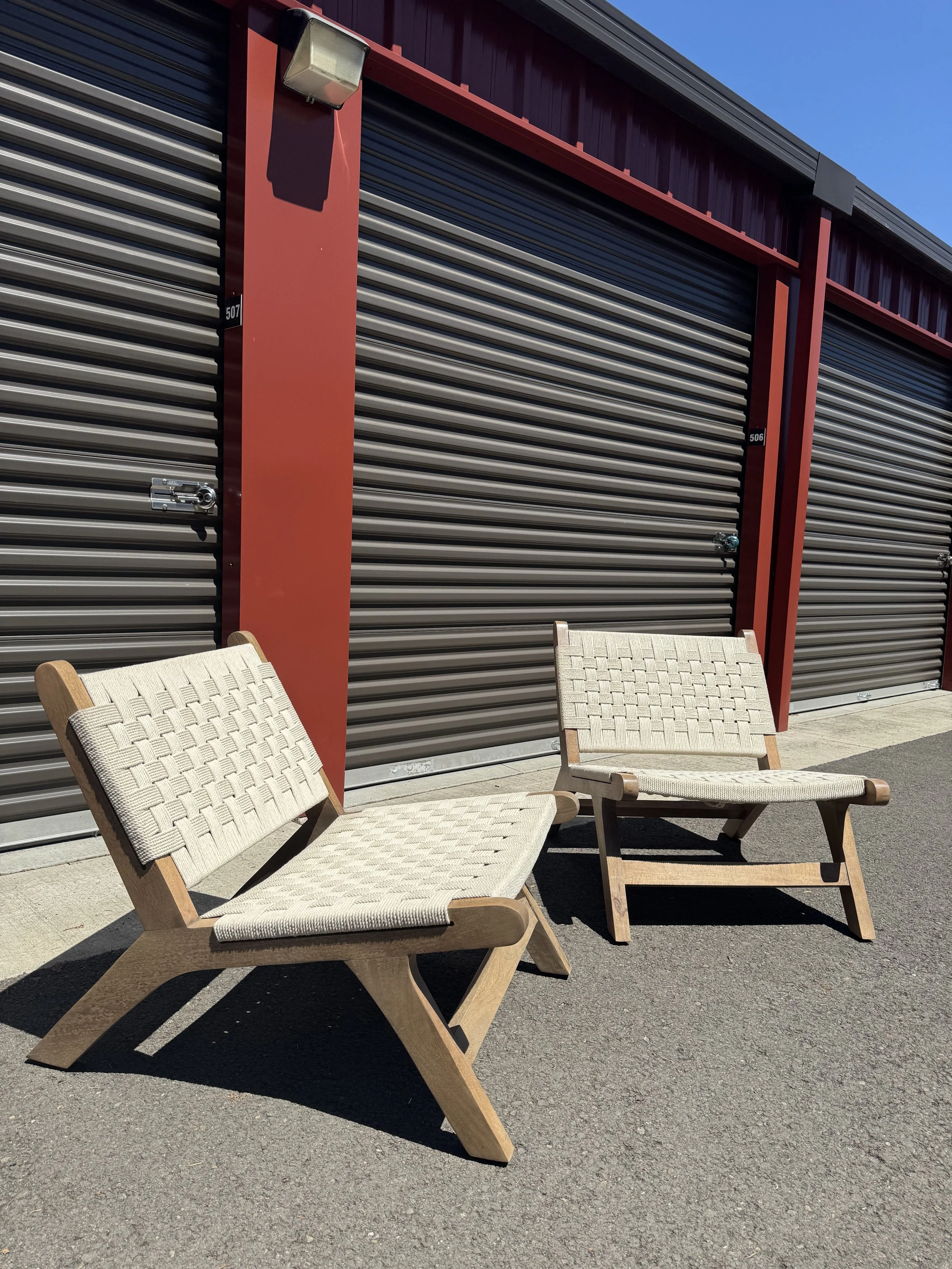 (New) Laurel Woven Rope chair $499 *Tax Included* 26"W x 32"D x H28"