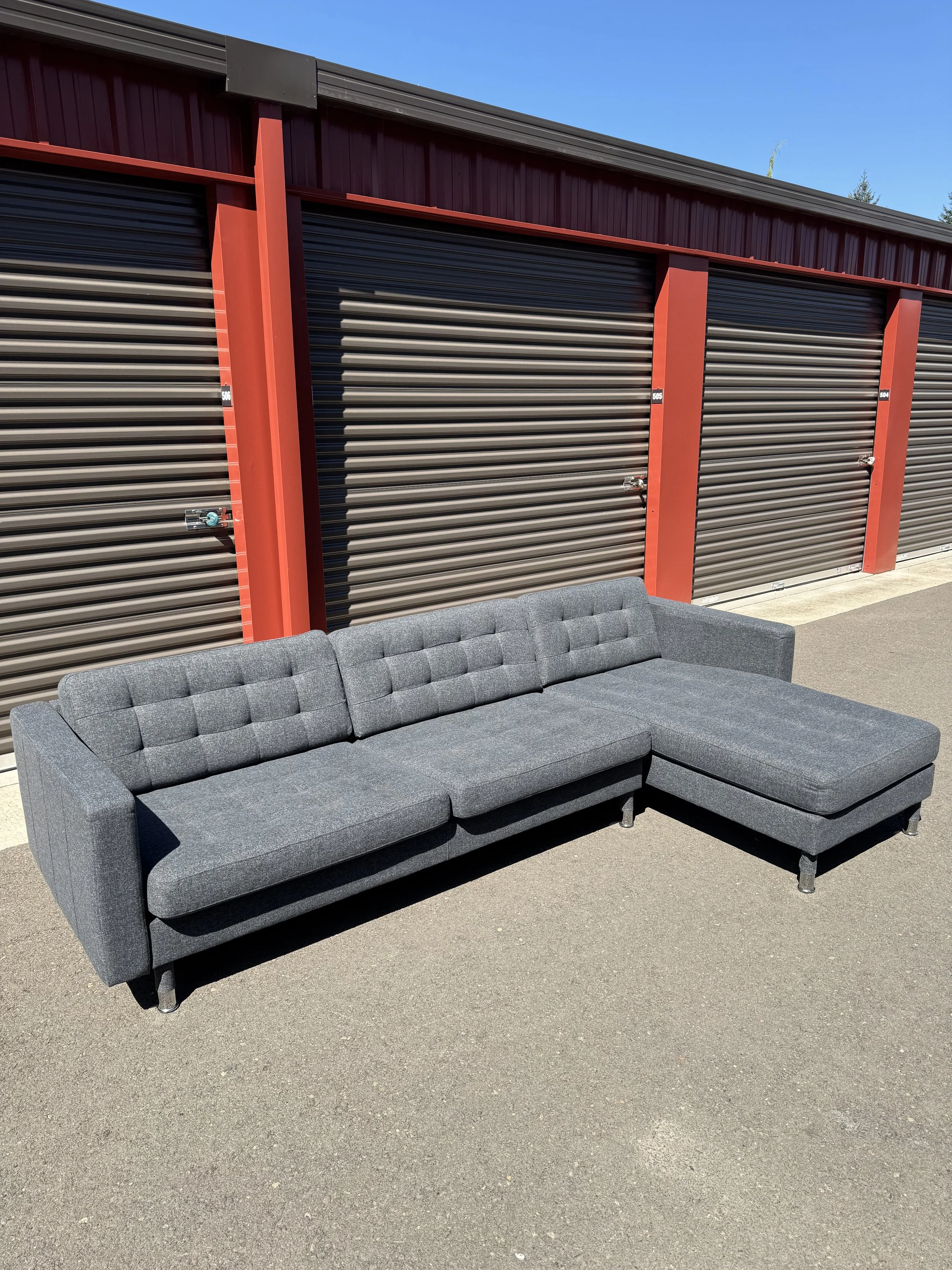 Ikea Morabo Sectional $650 (W:96"xH:32"xchaise:62.5")