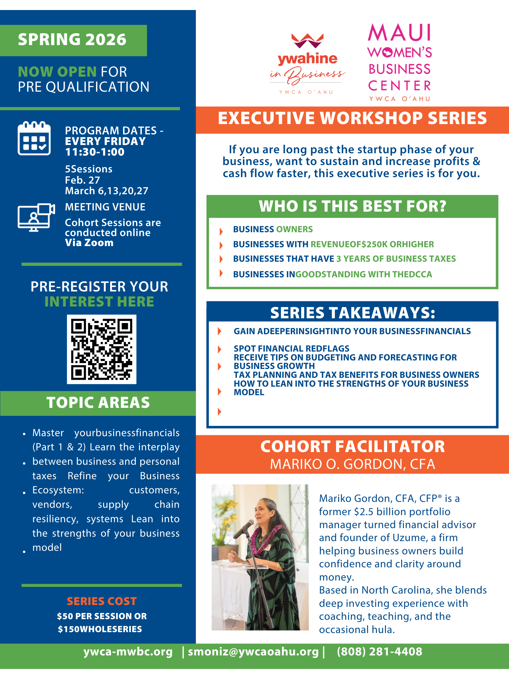 Executive Workshop Series: Master Your Business Financials