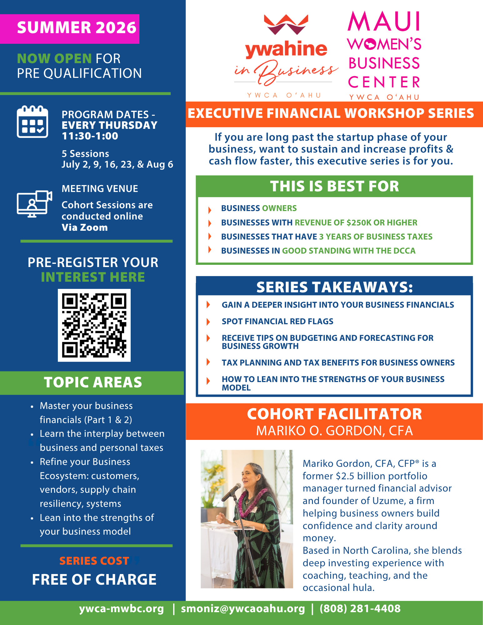 Executive Financial Workshop Series