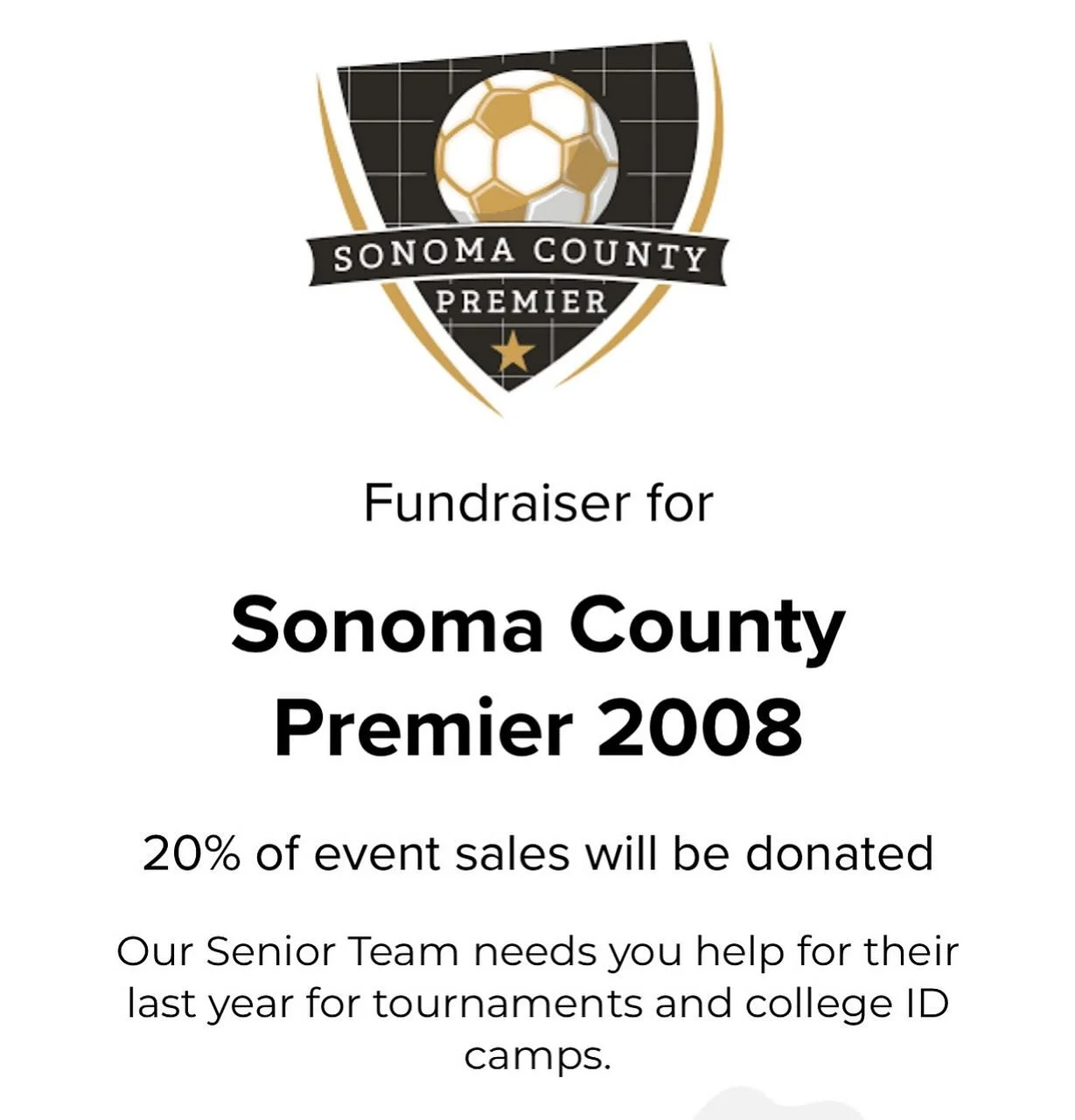 Another opportunity to support one of our SCP teams! 
Panda Express located at:
6560 Hembree Lane Windsor CA 95492
(707) 837 - 0139
Saturday, September 27, 2025
Time: 9:00 AM to 11:00 PM
β½οΈPandaExpress.com or the App.
Enter 3846962 in the fundrais