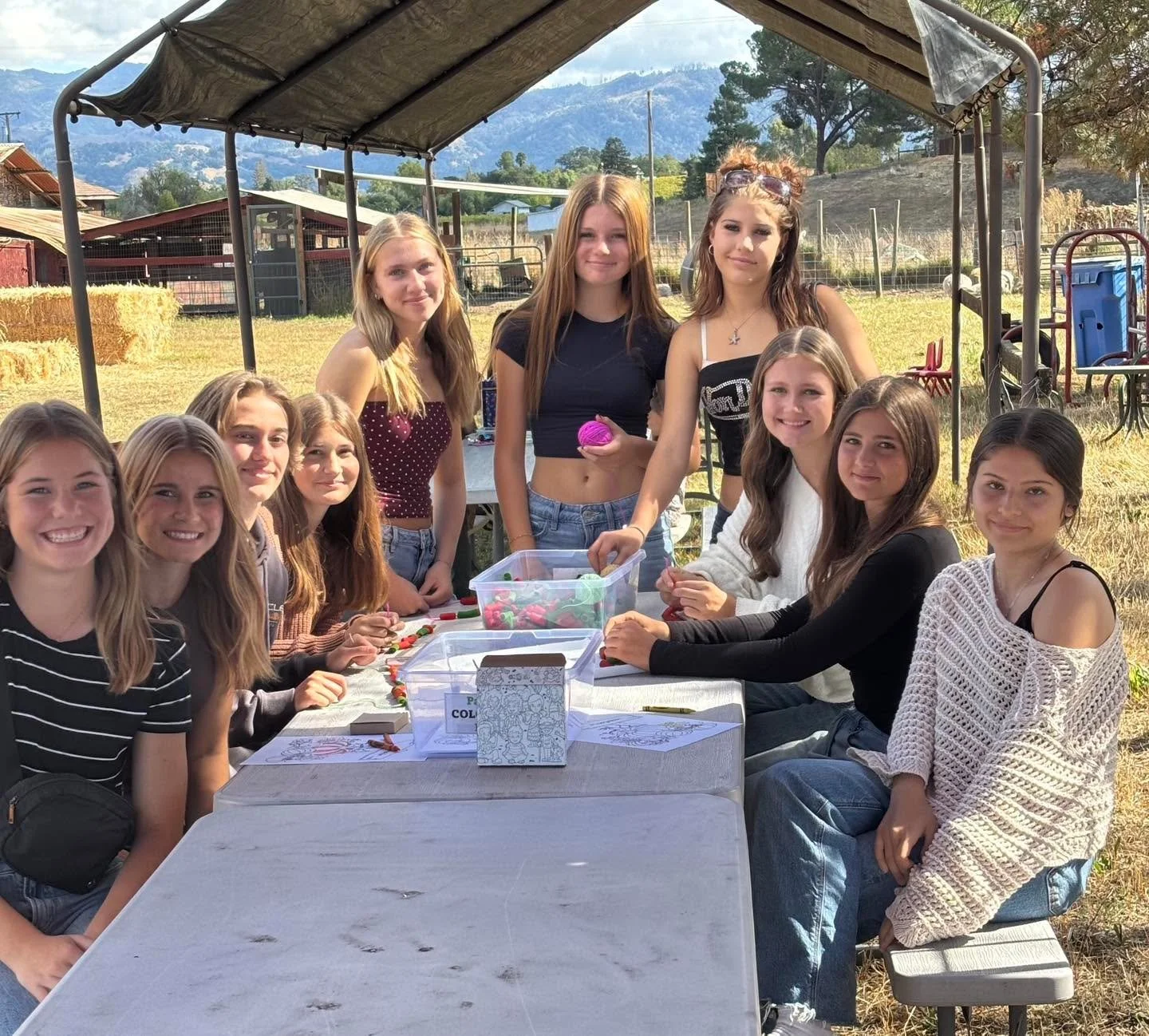 On October 3rd: we team bond! 
The 2010 girls had a fun day at the pumpkin patch, lunch, followed by a game in Santa Rosa!π