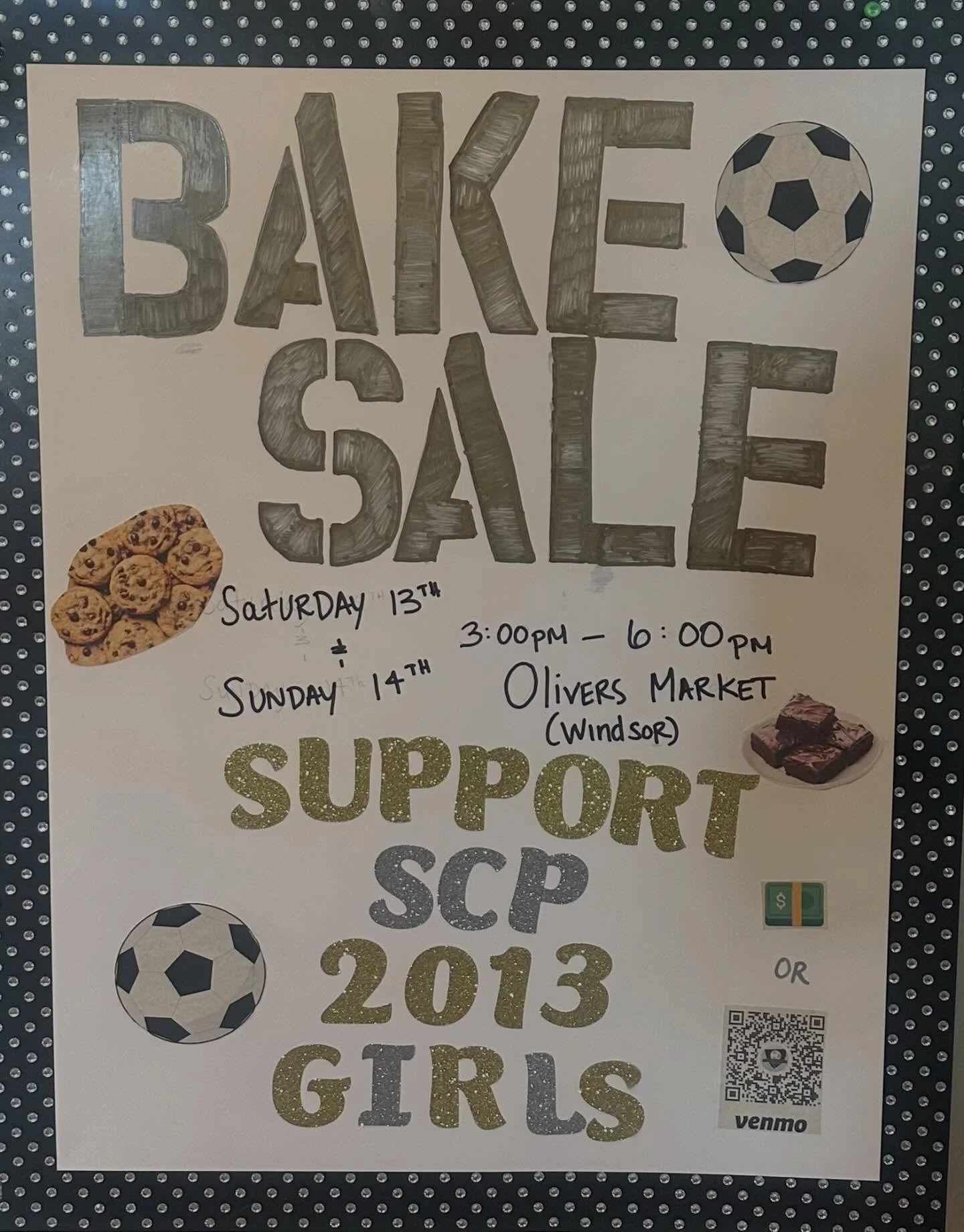 Come out and support the Girls 2013 team! Today and tomorrow! @oliversmarket in Windsor!