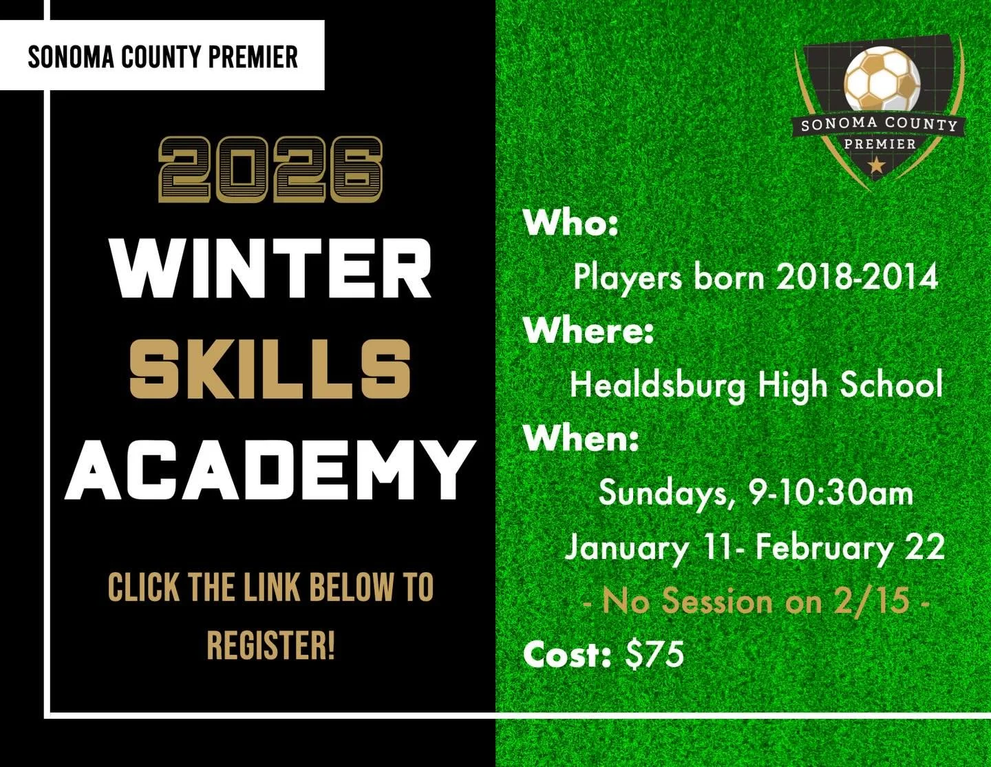 There are still spots available! All levels are welcome! Please visit our website (link in bio) or use the direct link in our bio to sign up. See you out on the field!